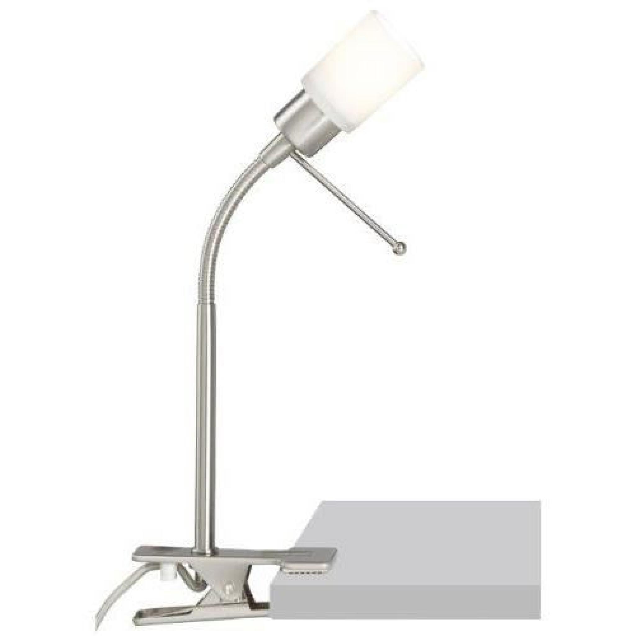 Brilliant G92892/13 Lampe à  Fixation Serre Joint Blanc et en Chrome Bill 20 W G9