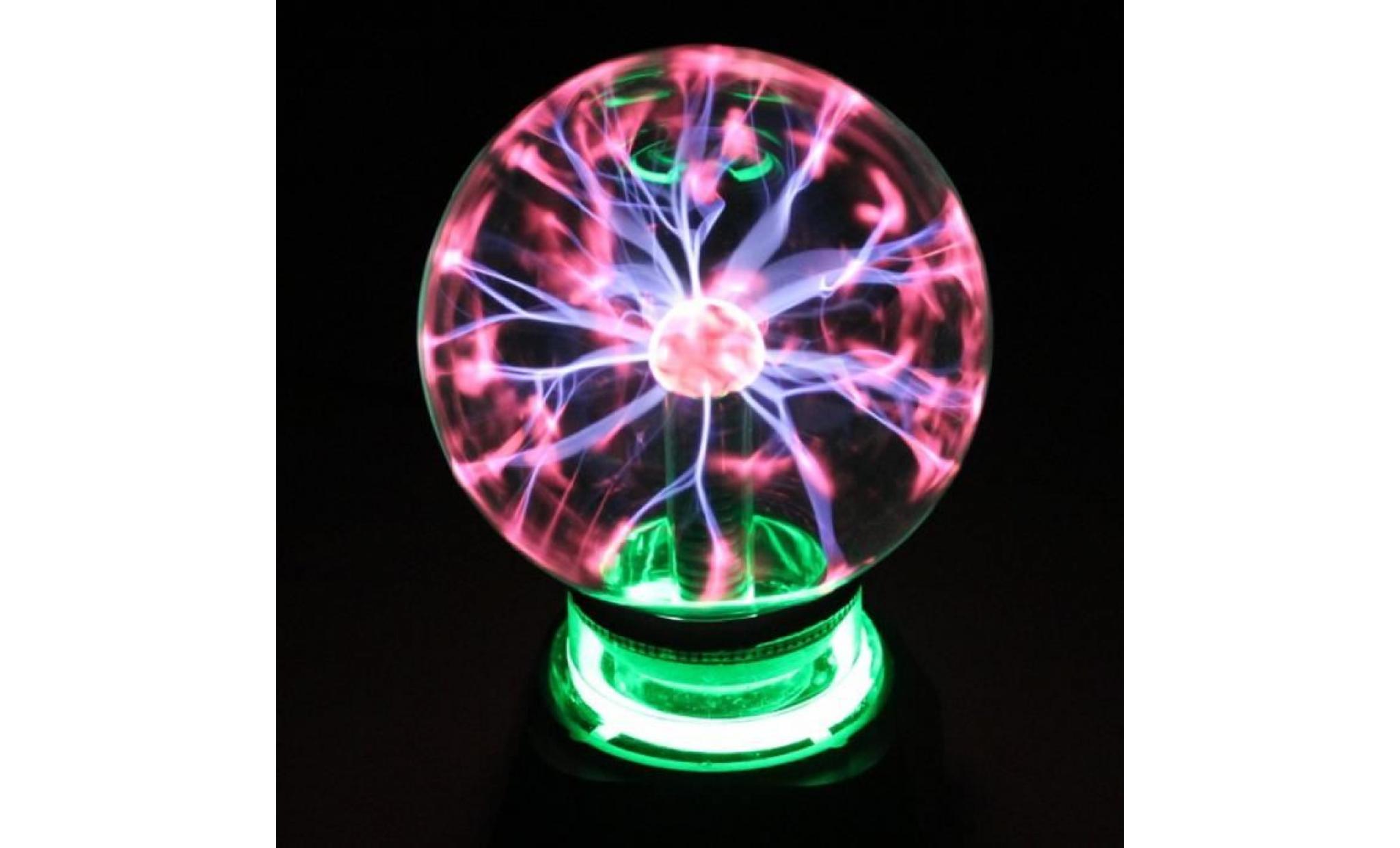 bro® lampe boule plasma magique eclairs 4''