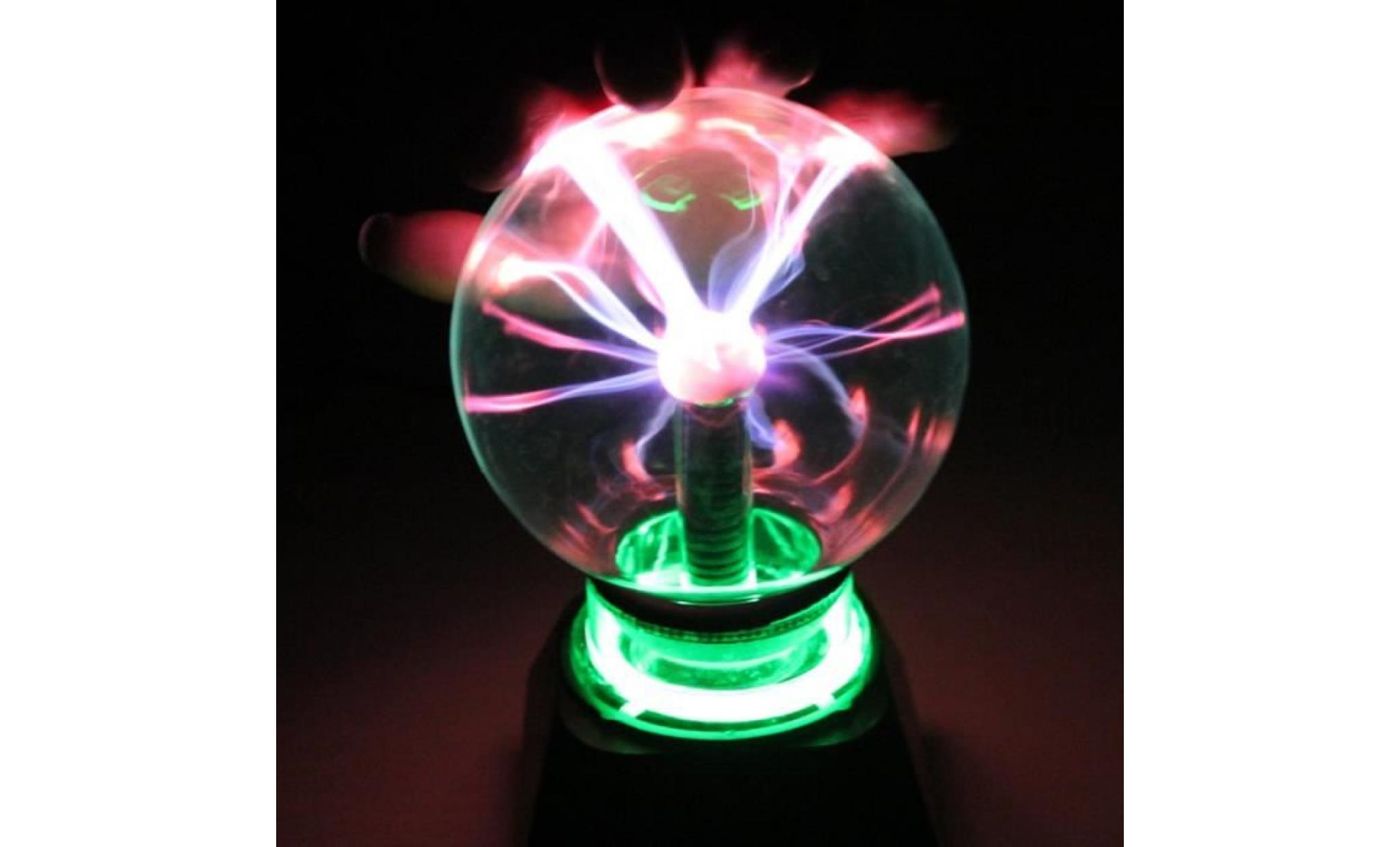bro® lampe boule plasma magique eclairs 4'' pas cher