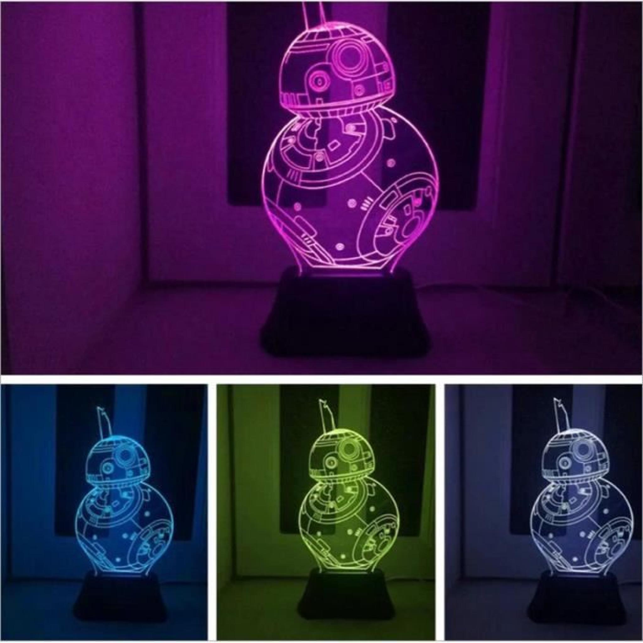 BRO® Star Wars USB Lampe Décorative 3D BB-8 pas cher