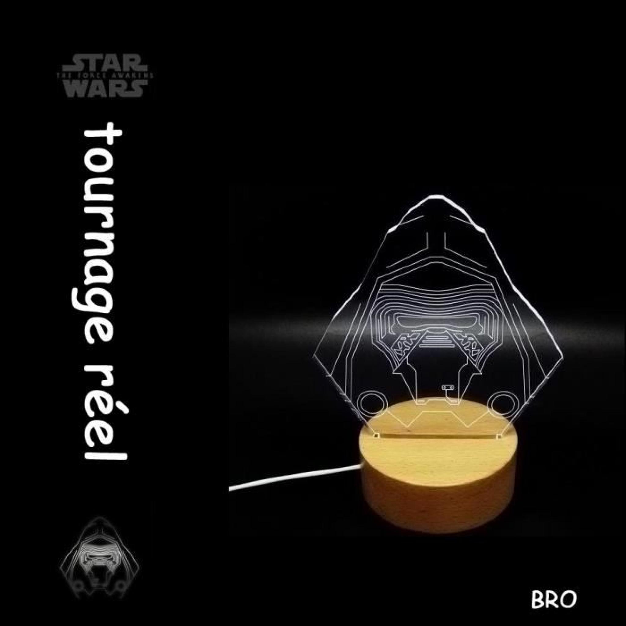 BRO Star Wars USB Lampe Décorative 3D KYLO REN pas cher