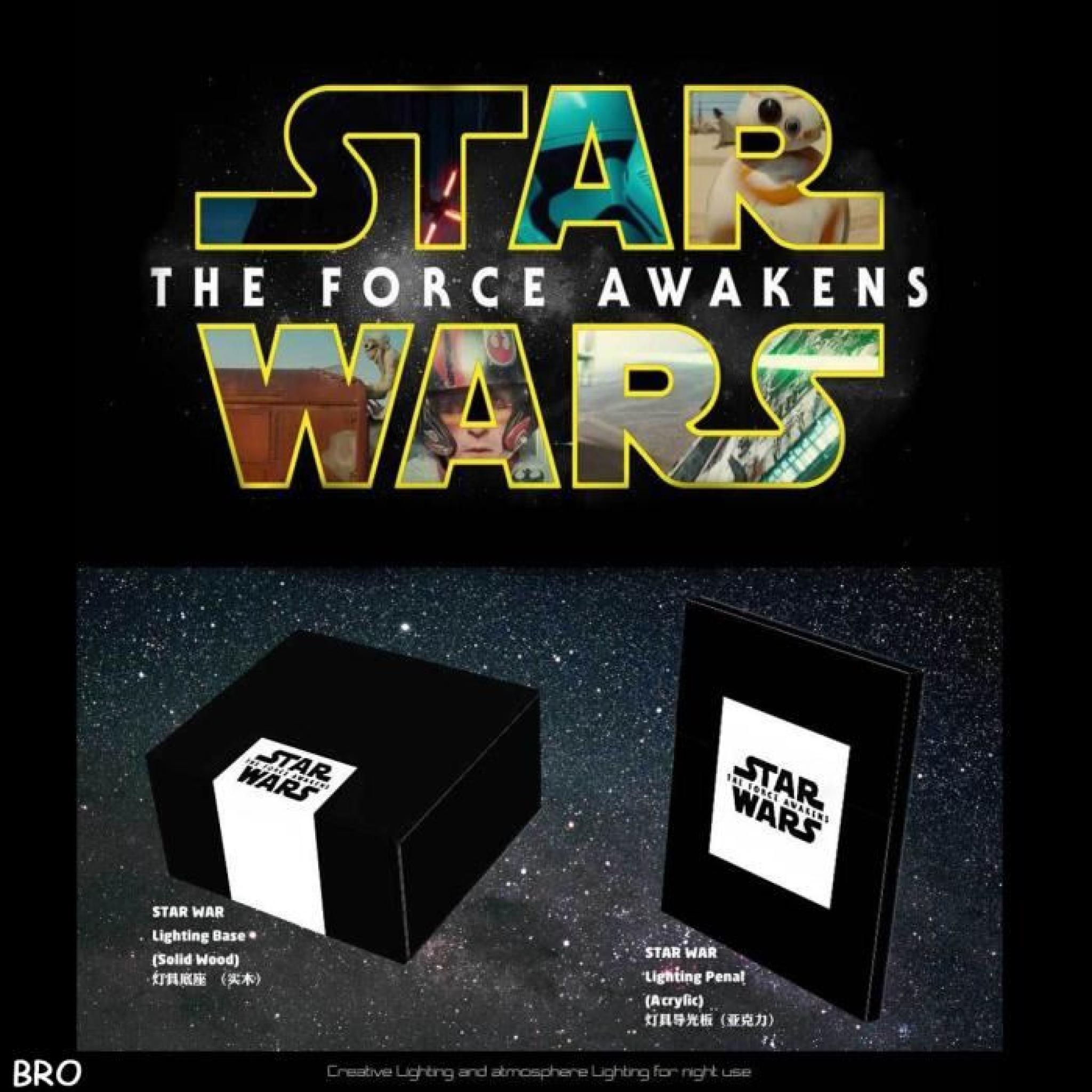 BRO Star Wars USB Lampe Décorative 3D X-WING pas cher