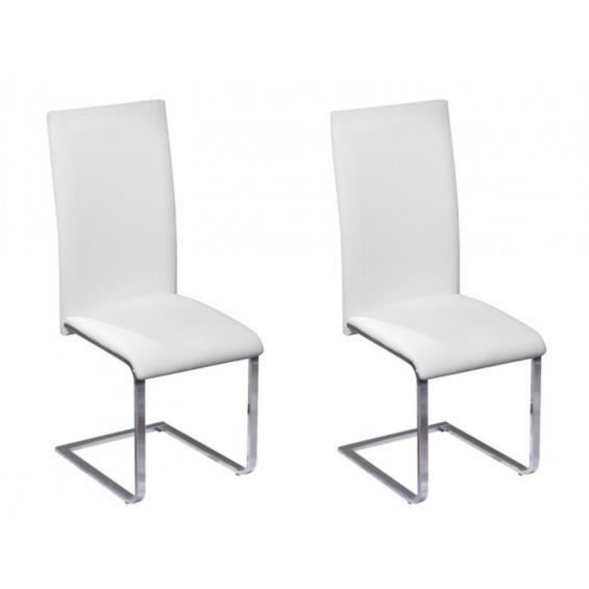 Brooklyn - Lot 2 Chaises Blanches