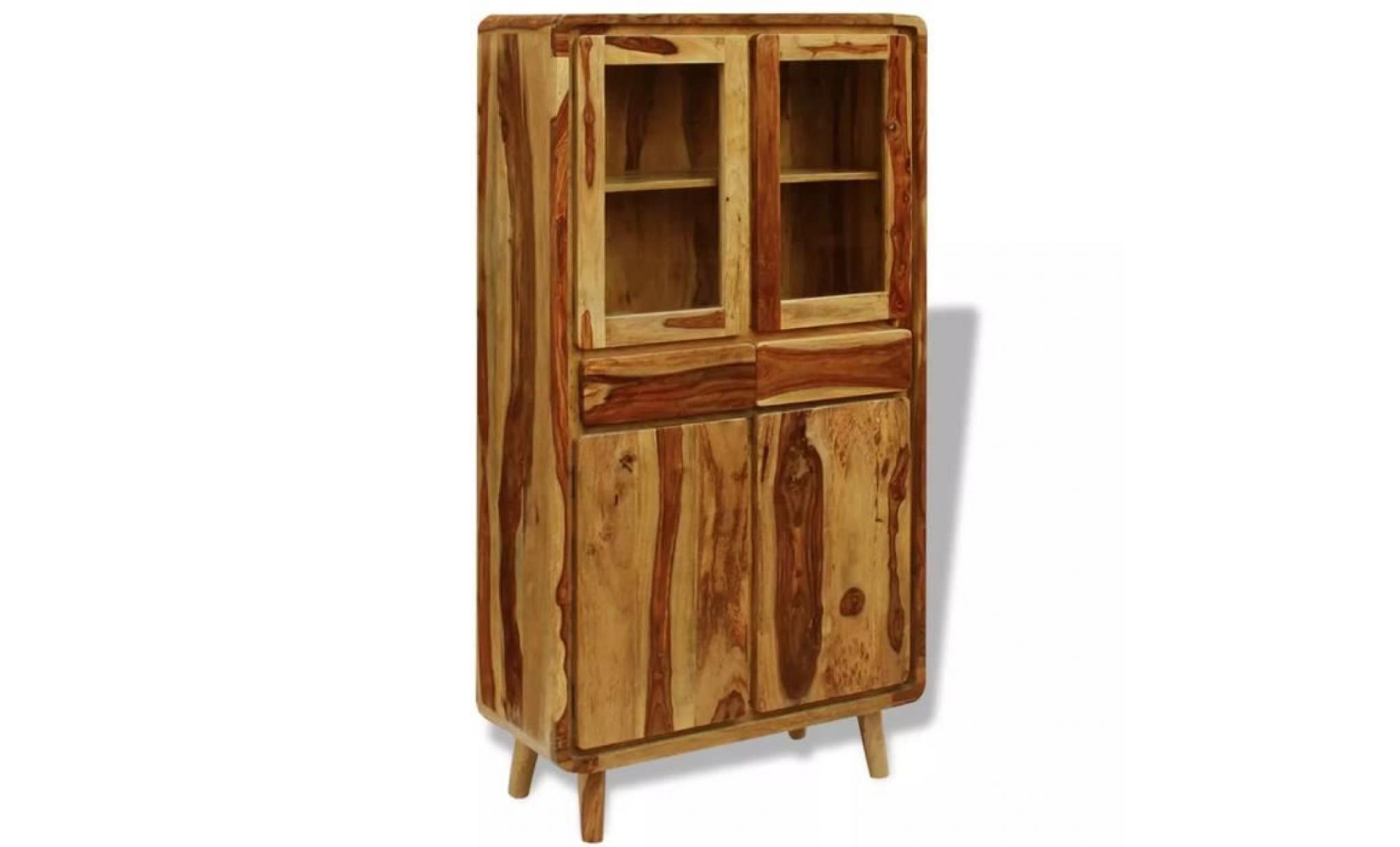 buffet armoire meuble de chambre bois de sesham 90 x 40 x 175 cm