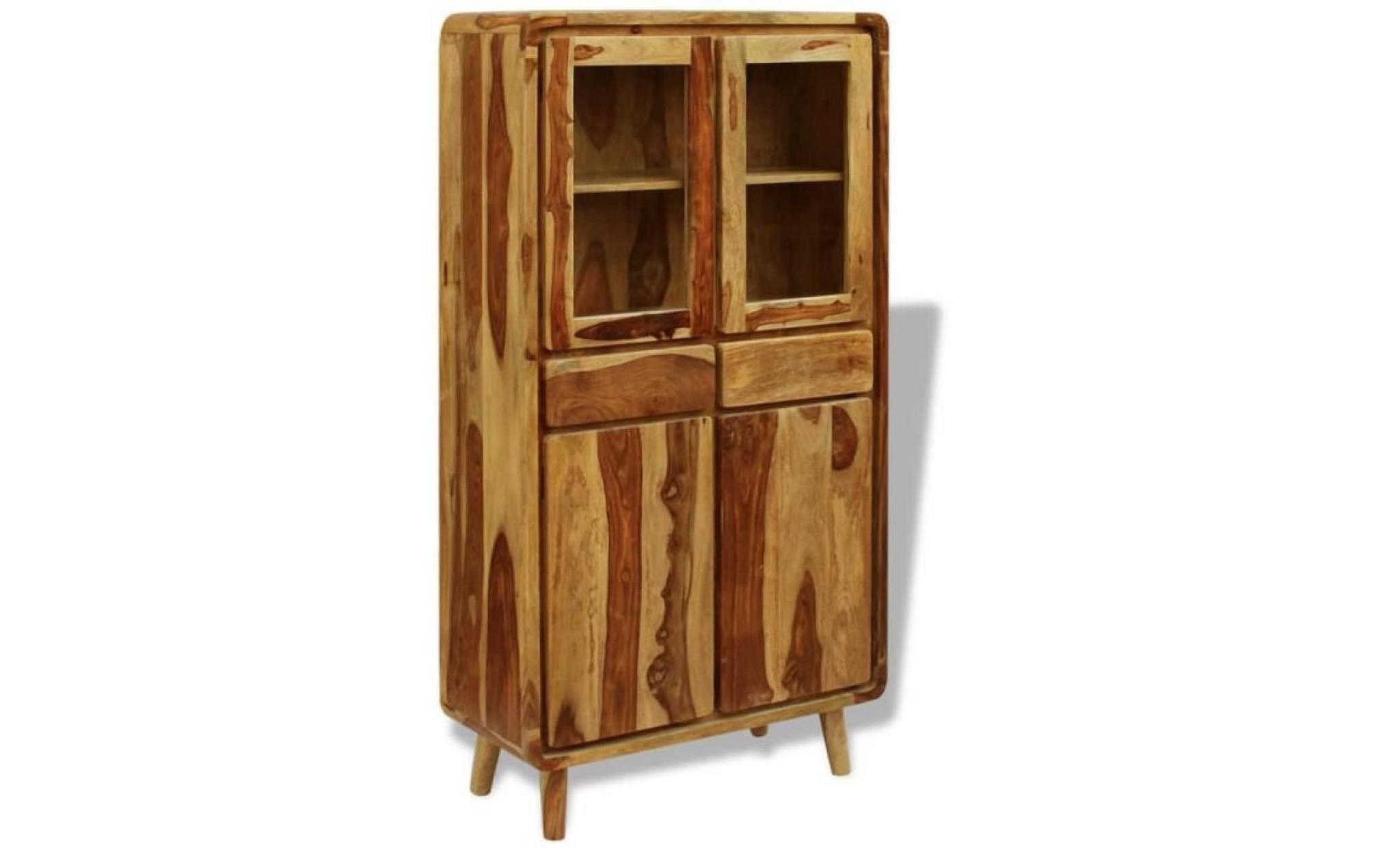 buffet armoire meuble de chambre bois de sesham 90 x 40 x 175 cm pas cher