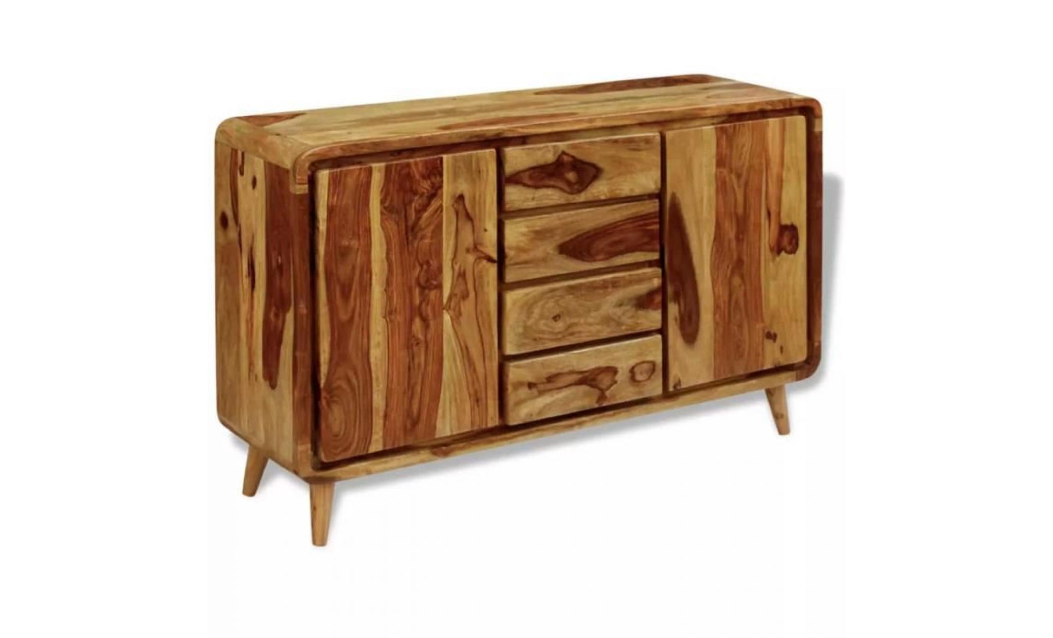 buffets et bahuts armoires et meubles de rangement bois massif de sesham 160 x 45 x 70 cm