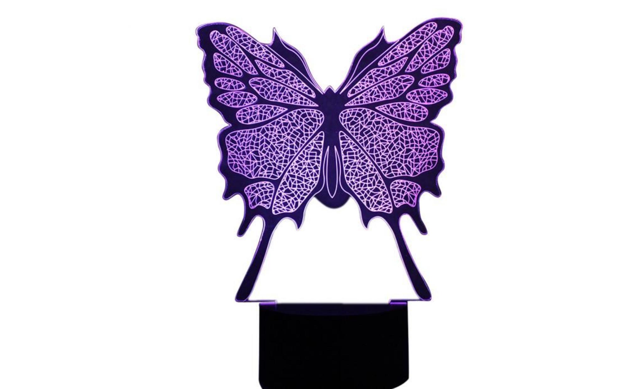 butterfly 3d led lampe de nuit 3d illusion optique 7 couleurs pour la maison zmj70928462_911