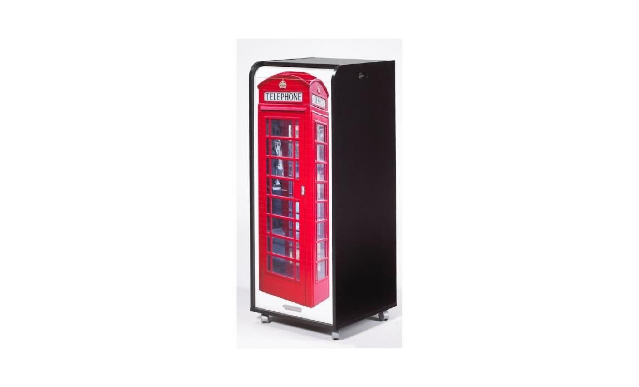 caisson mobile à rideau   orga 110   london   cabine téléphonique   blanc
