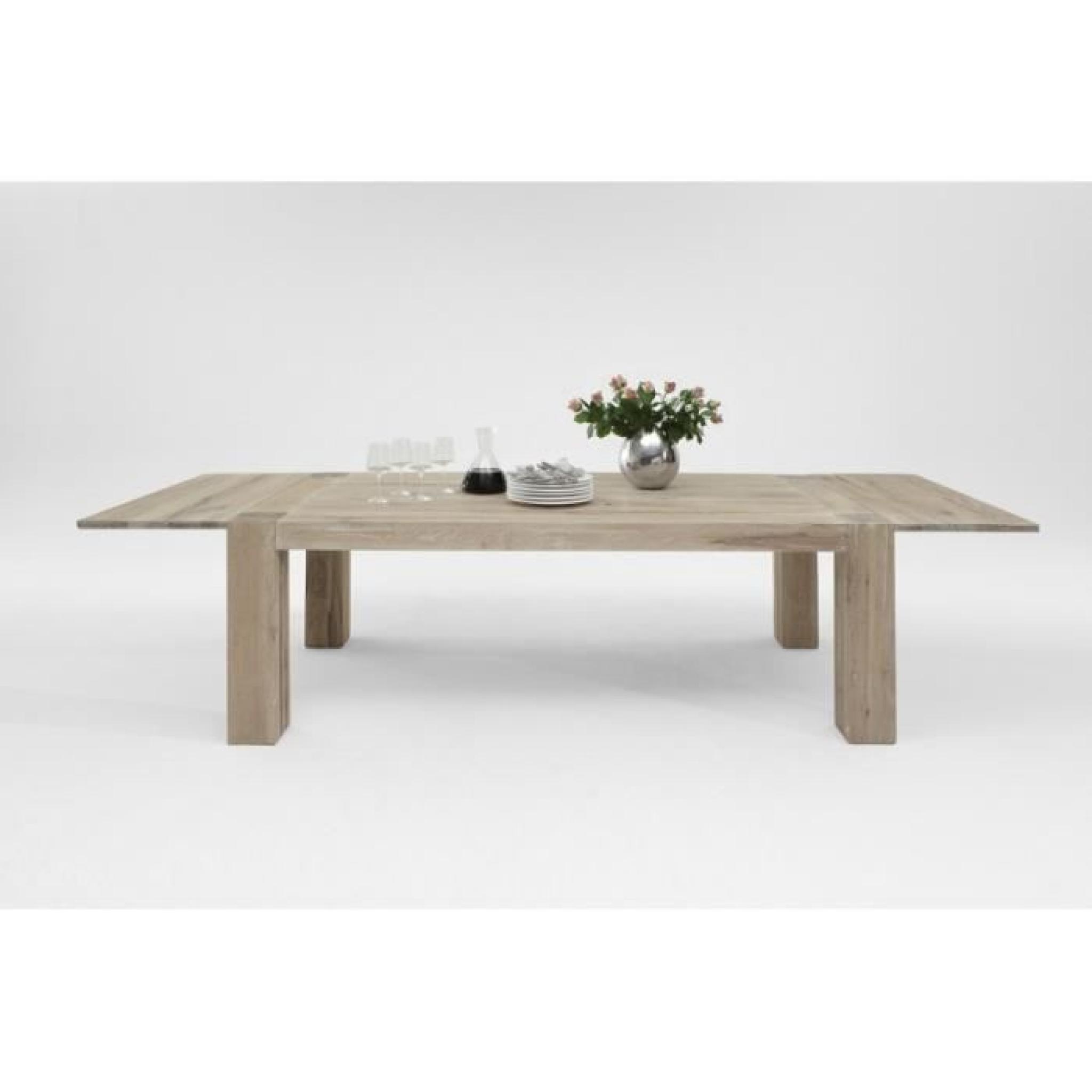 Cambridge - Table repas 180x90cm bois chêne massif