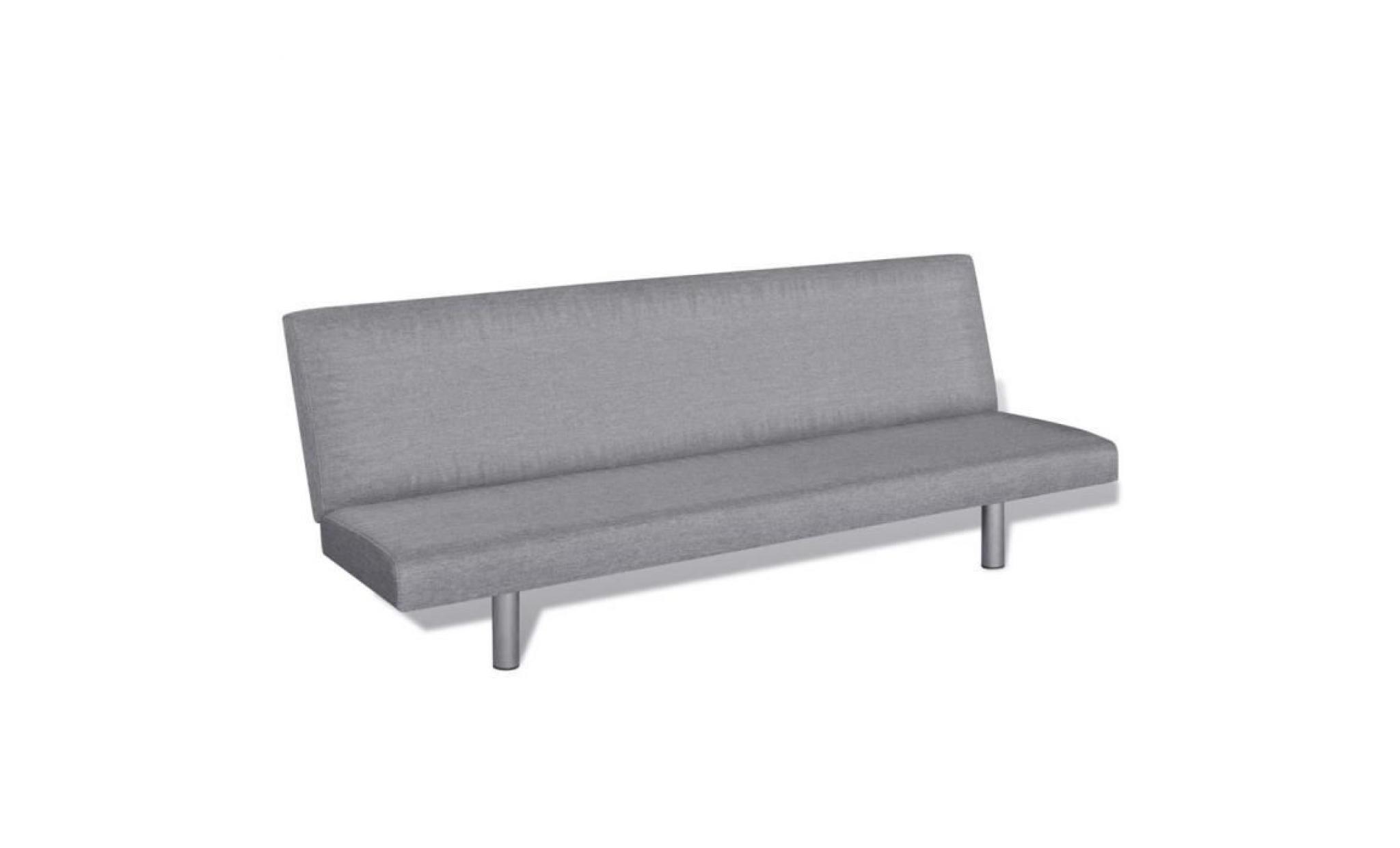 canapé clic clac sofa gris clair pas cher