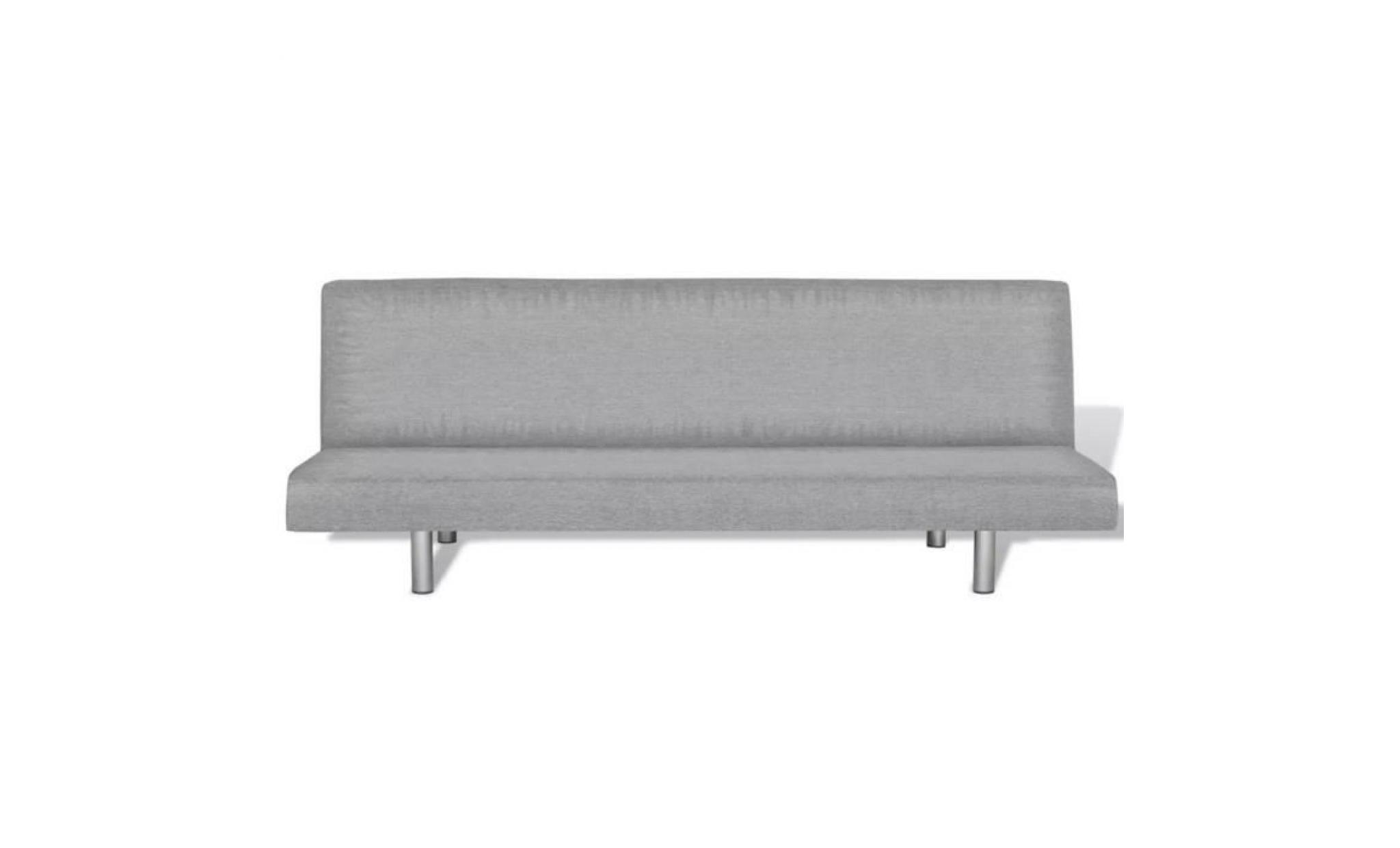 canapé clic clac sofa gris clair pas cher