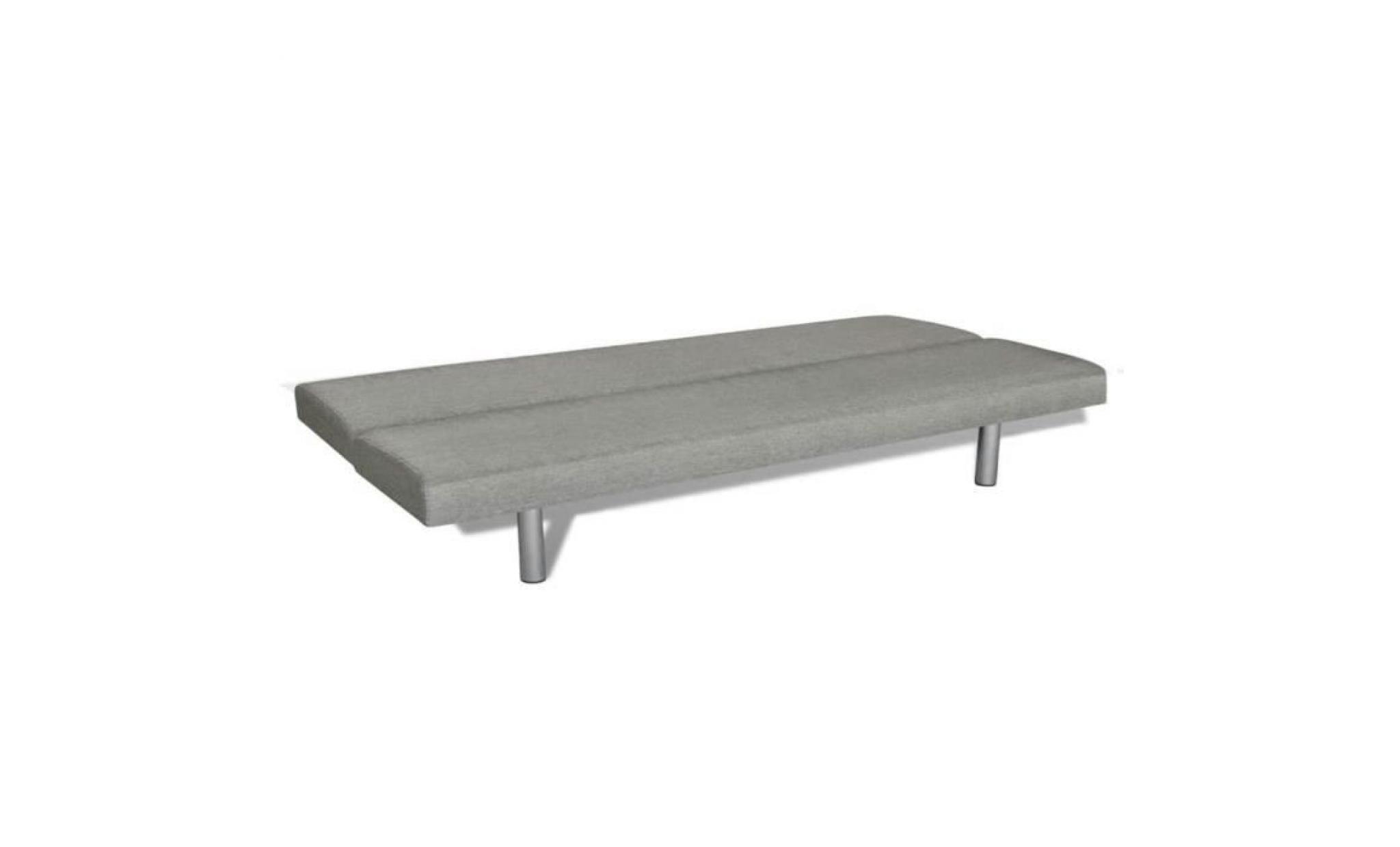 canapé sofa clic clac gris foncé pas cher