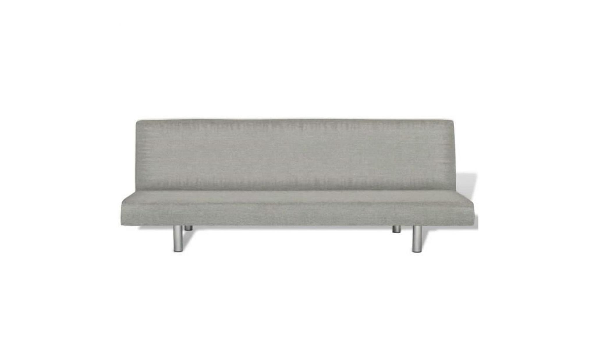 canapé sofa clic clac gris foncé pas cher