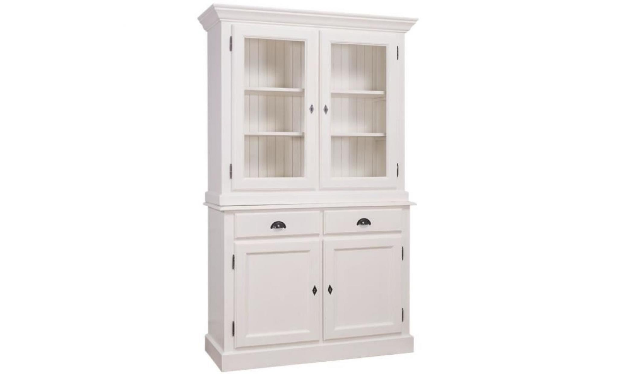 casa padrino armoire de cuisine style campagnard blanc 128 x 45 x h. 200 cm   meubles de cuisine de style campagnard