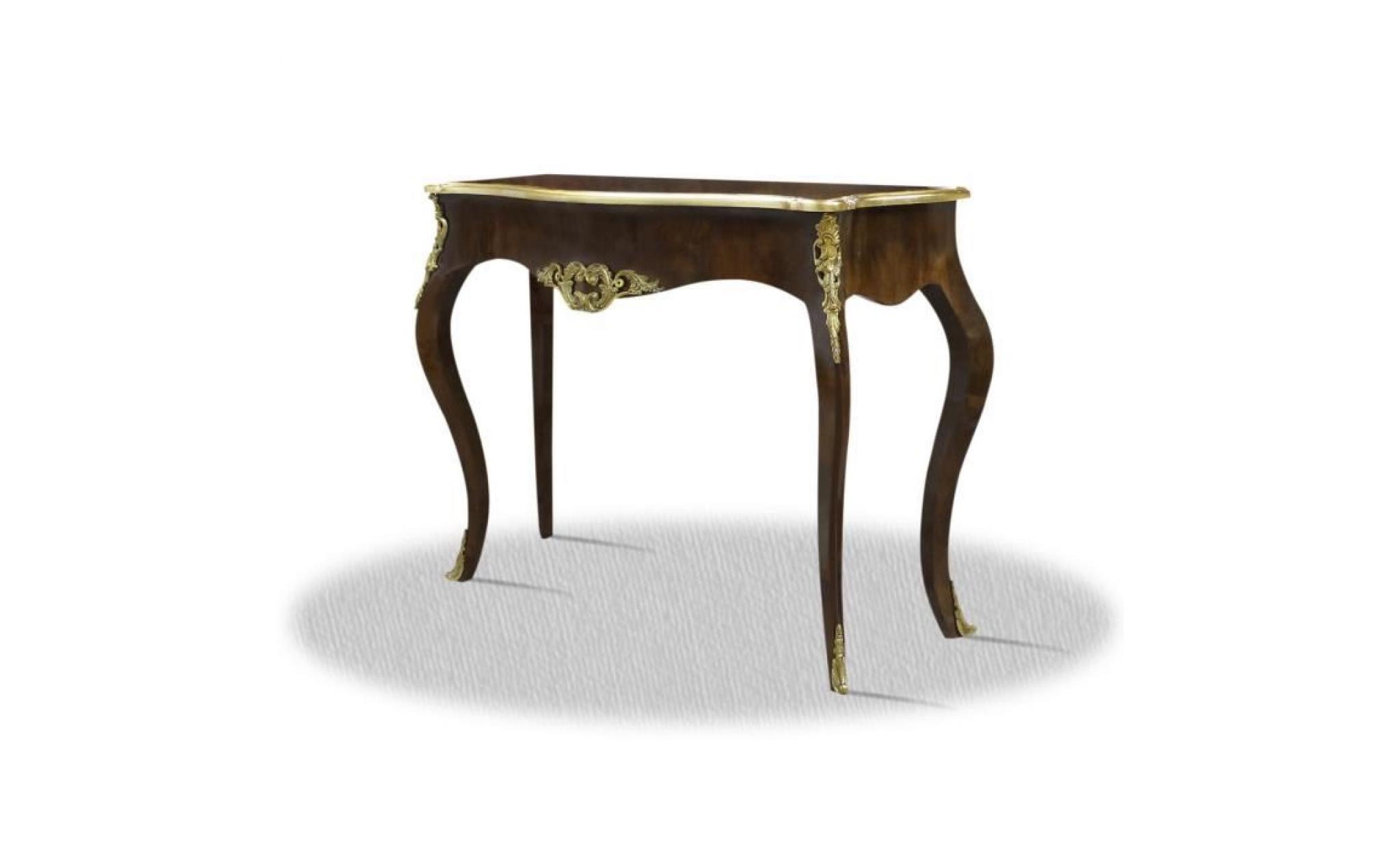 casa padrino baroque console mahogany brown gold 100 x 40 x h. 85 cm   antique style furniture pas cher