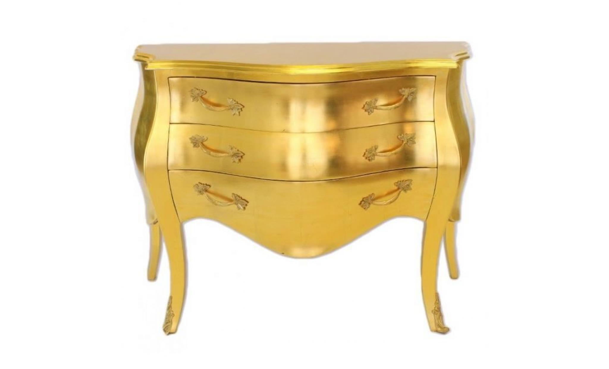 casa padrino baroque dresser gold 100 cm   salon de style ancien