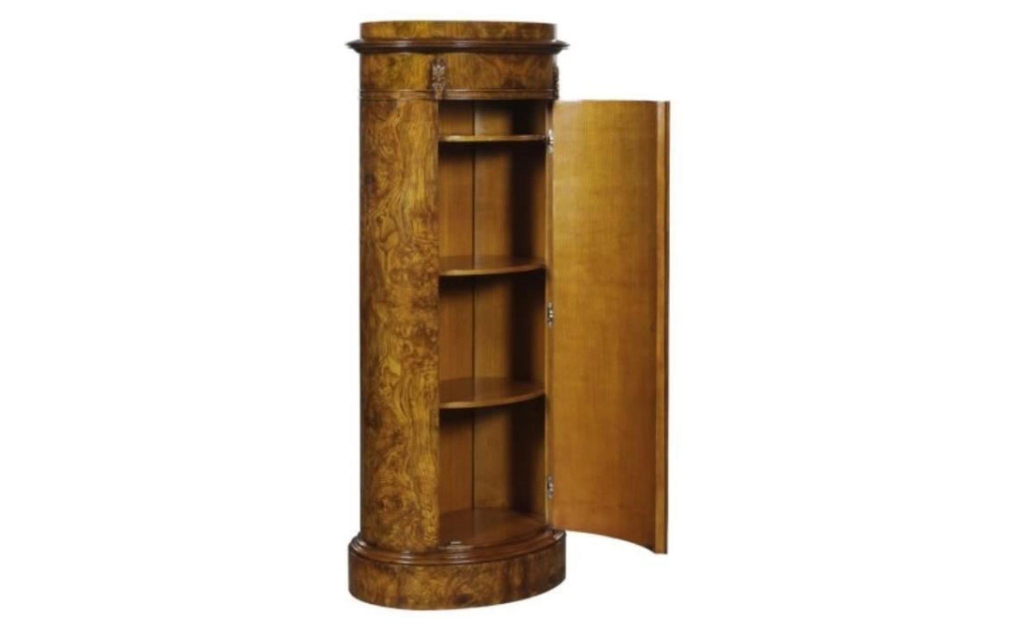 casa padrino commode art nouveau de luxe avec porte brun clair 62 x 39 x h. 145 cm   mobilier baroque & art nouveau