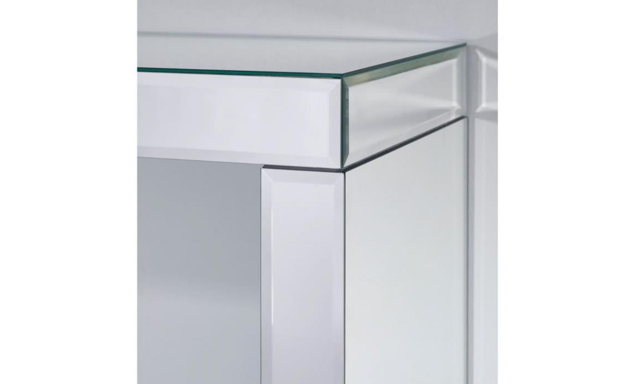 casa padrino console de luxe miroir en verre 121 x 36 x h. 88 cm   mobilier de luxe et accessoires pas cher