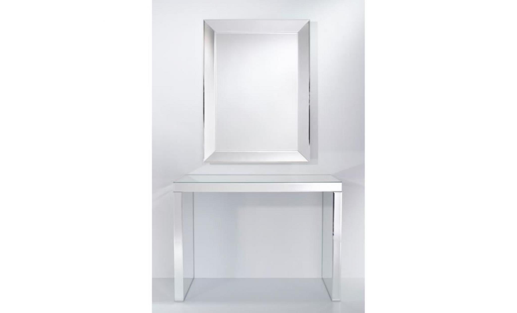 casa padrino console de luxe miroir en verre 121 x 36 x h. 88 cm   mobilier de luxe et accessoires pas cher