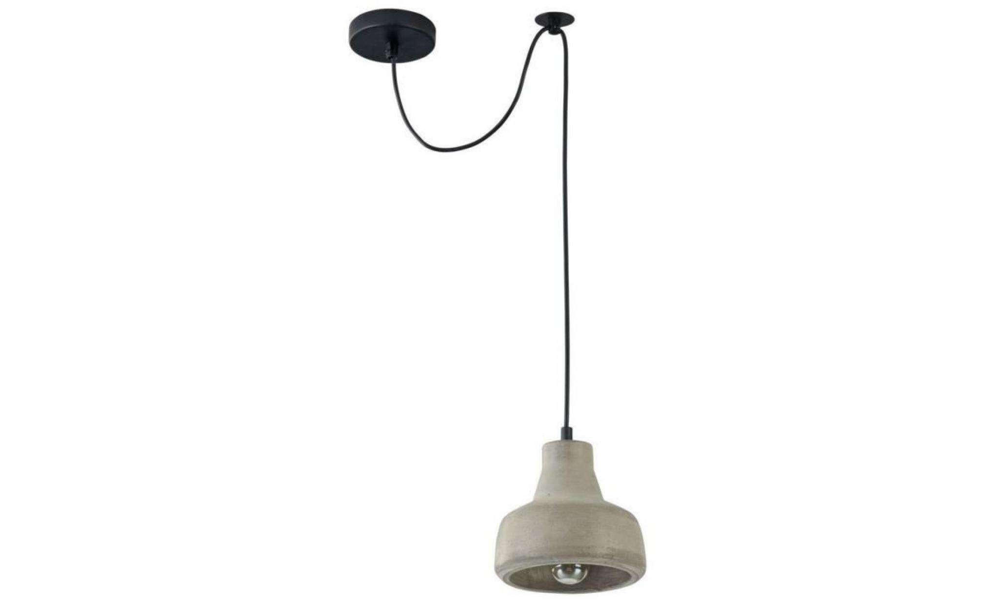 casa padrino hanging lamp / pendant lamp gray Ø 16 x h. 16 cm   modern lamp with concrete lampshade