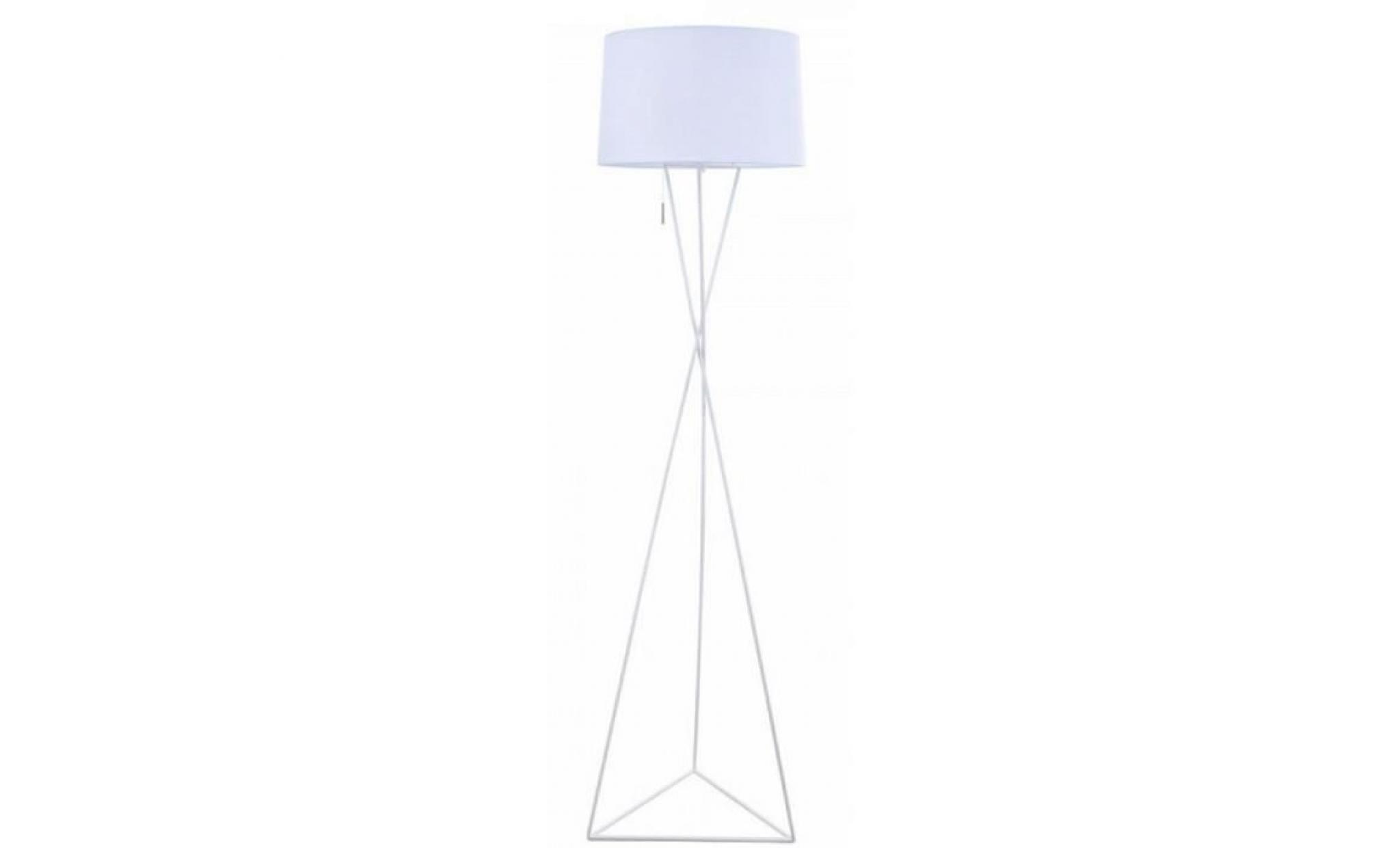 casa padrino lampadaire design blanc Ø 40 x h. 152 cm   lampadaire moderne avec structure en métal en filigrane