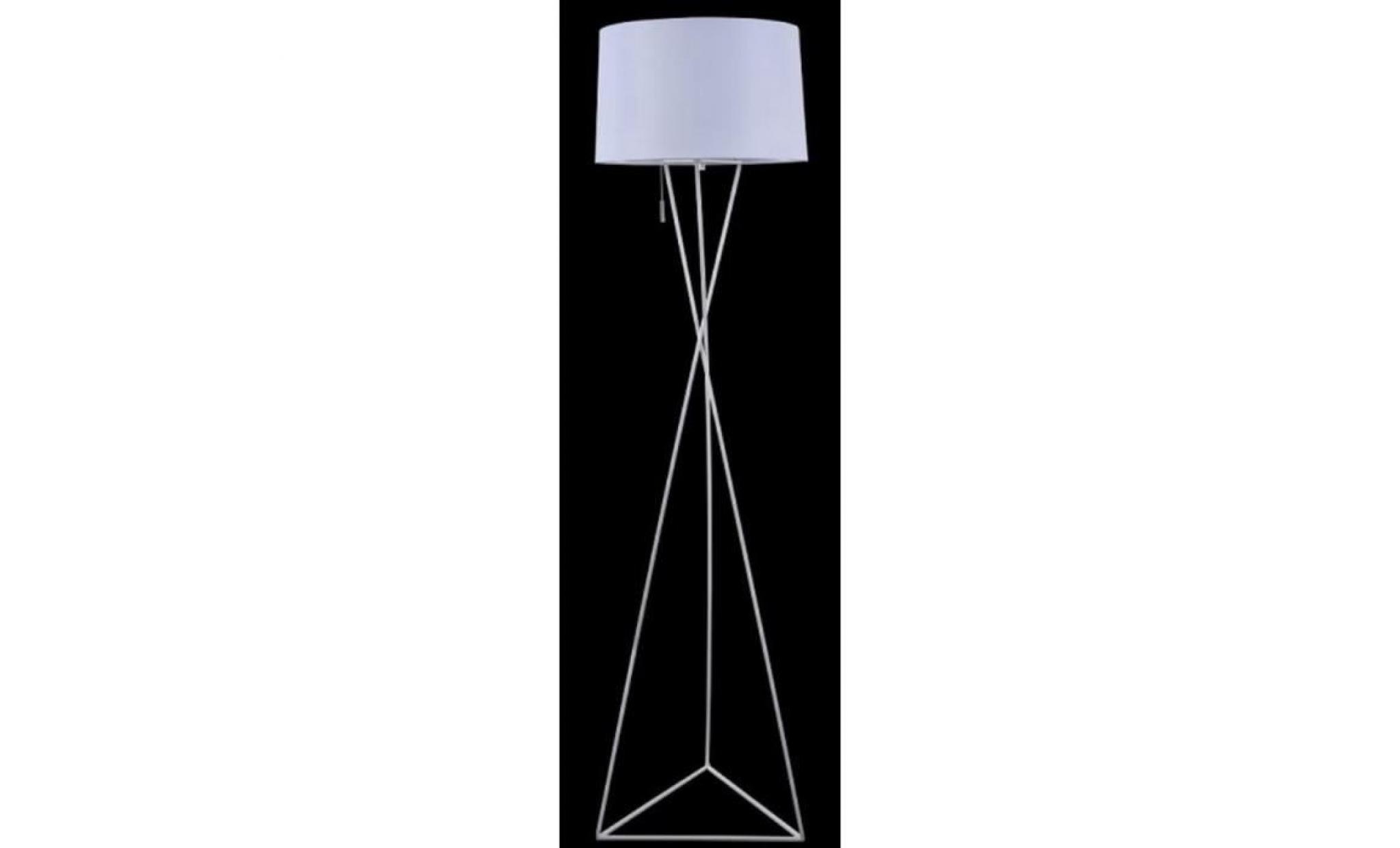 casa padrino lampadaire design blanc Ø 40 x h. 152 cm   lampadaire moderne avec structure en métal en filigrane pas cher