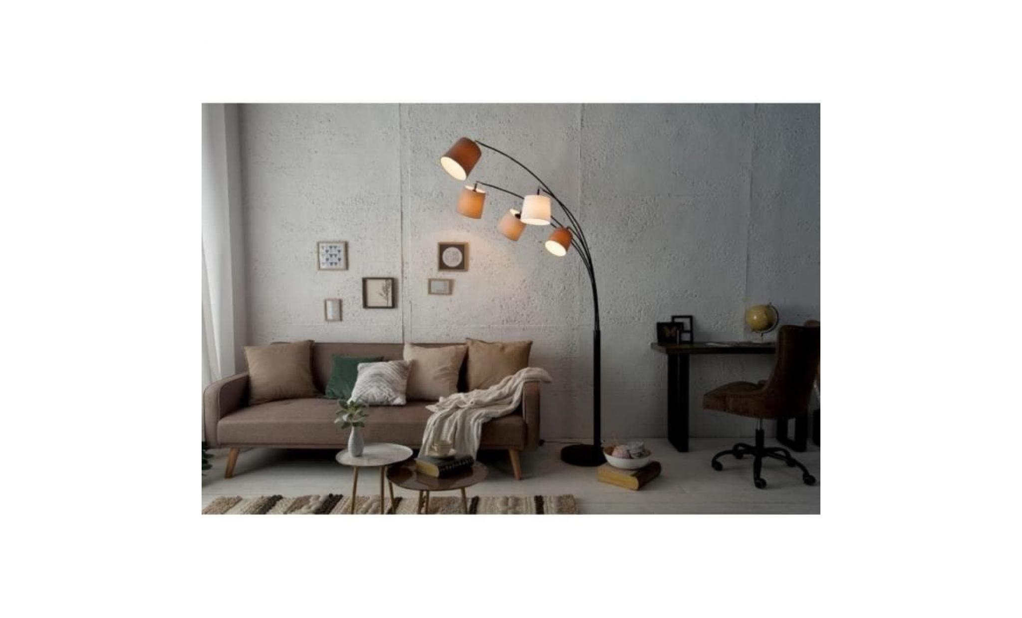 casa padrino lampadaire design noir / multicolore 120 x h. 210 cm   meubles de salon de luxe pas cher