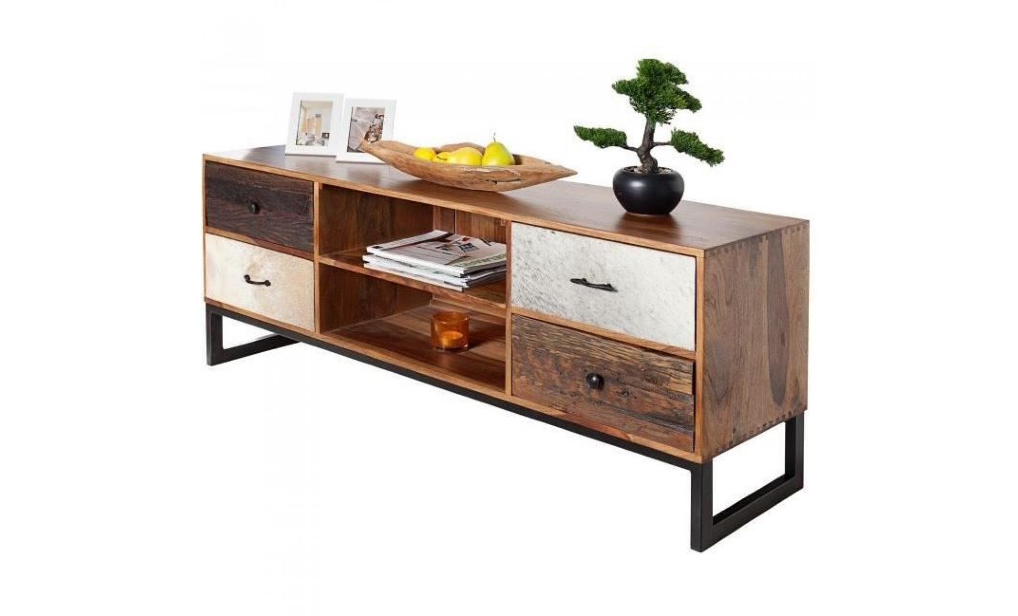 casa padrino luxury kufell meuble de télévision multicolore w.150 x h.60 x p.40   buffet   dresser   bois massif fait à la main!