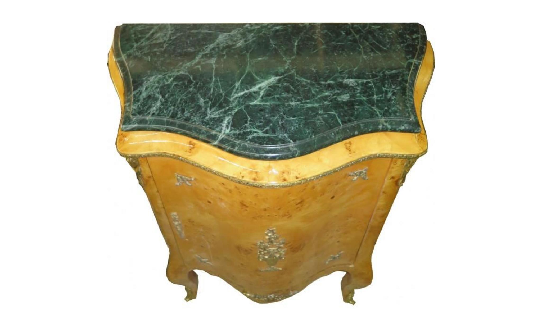 casa padrino raboteuses baroque du cabinet avec l'érable moucheté marbre vert   meubles poitrine pas cher