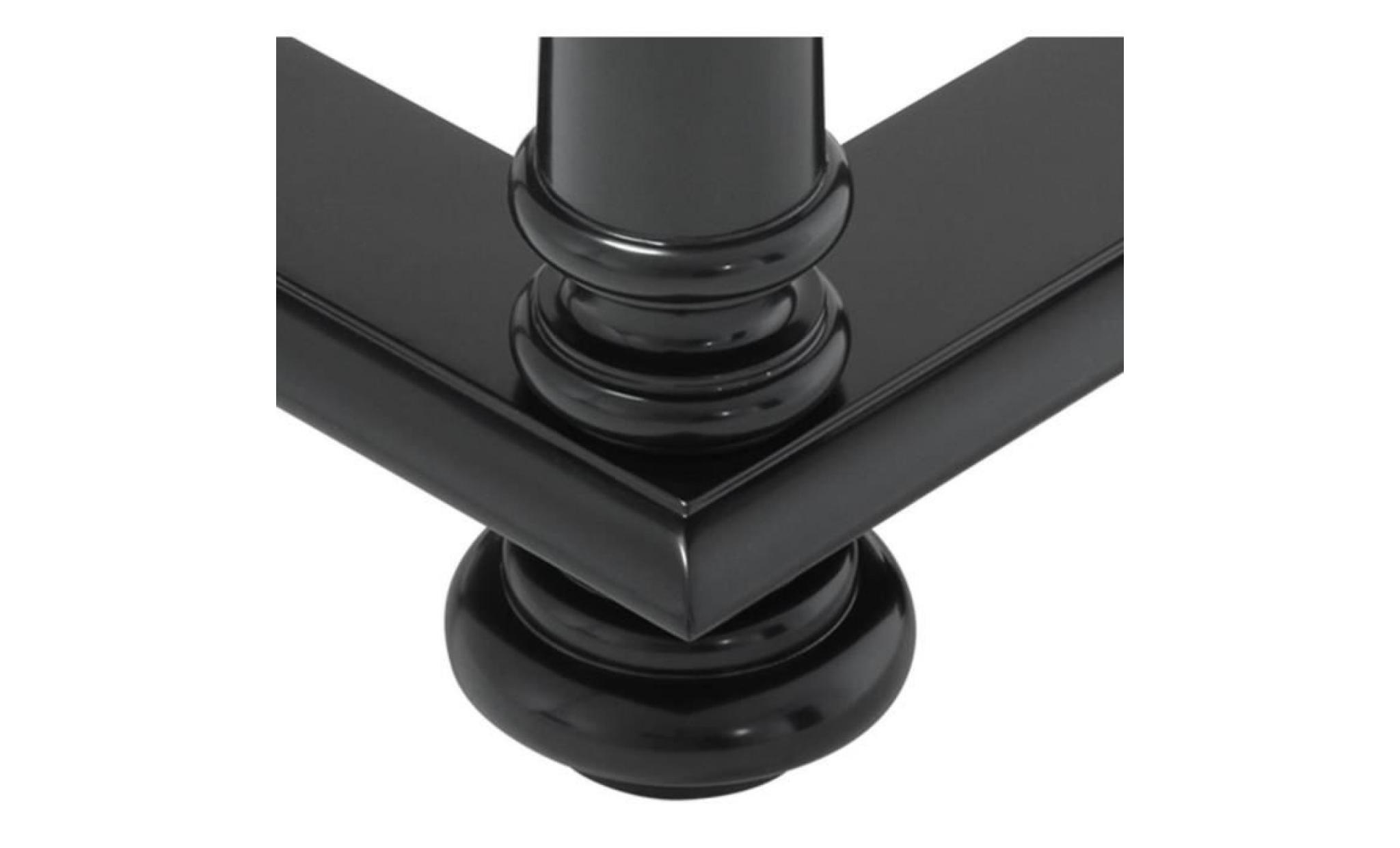 casa padrino table de console de luxe en noir avec plaque de marbre noir 100 x 50 x h. 79 cm   edition limitée pas cher