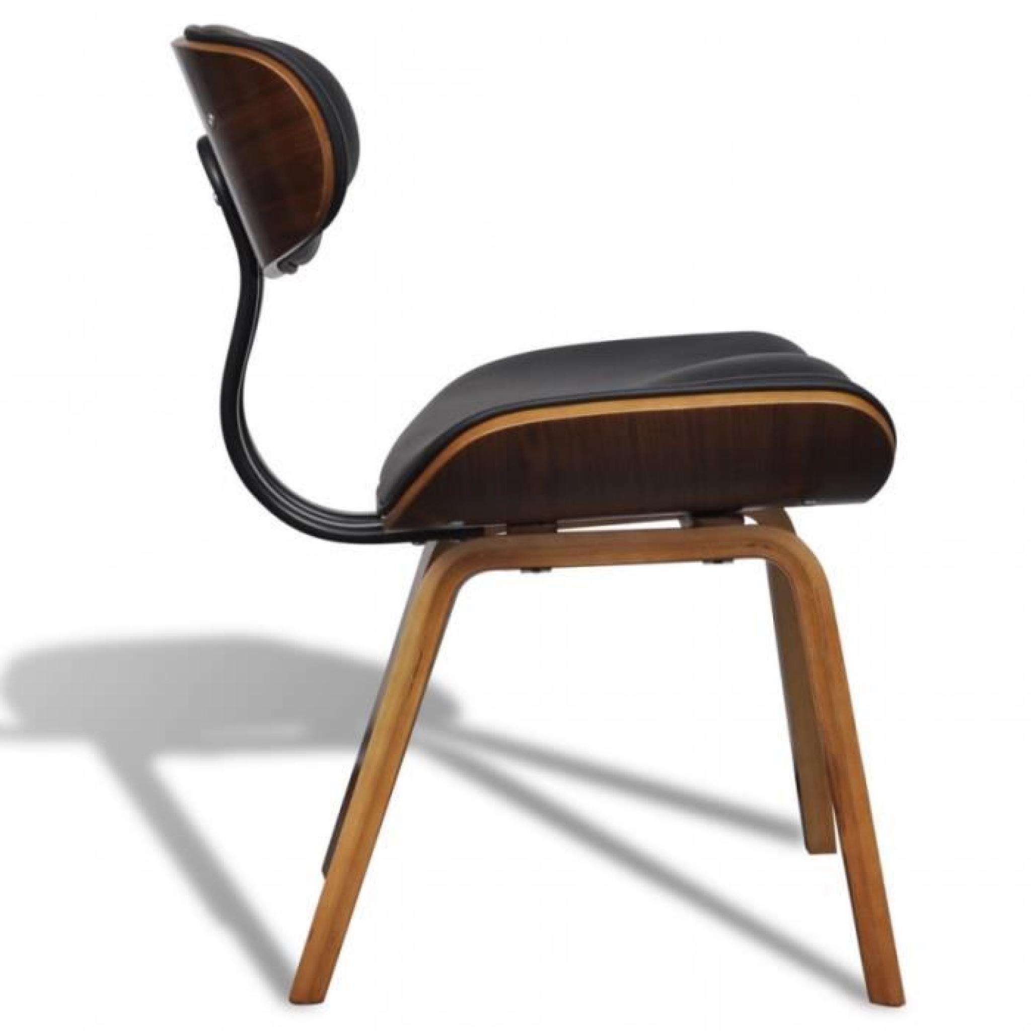 Ce set de 2 chaises de salle à manger est un point de convergence de regards. Avec son design simple et ergonomique, cette chaise... pas cher