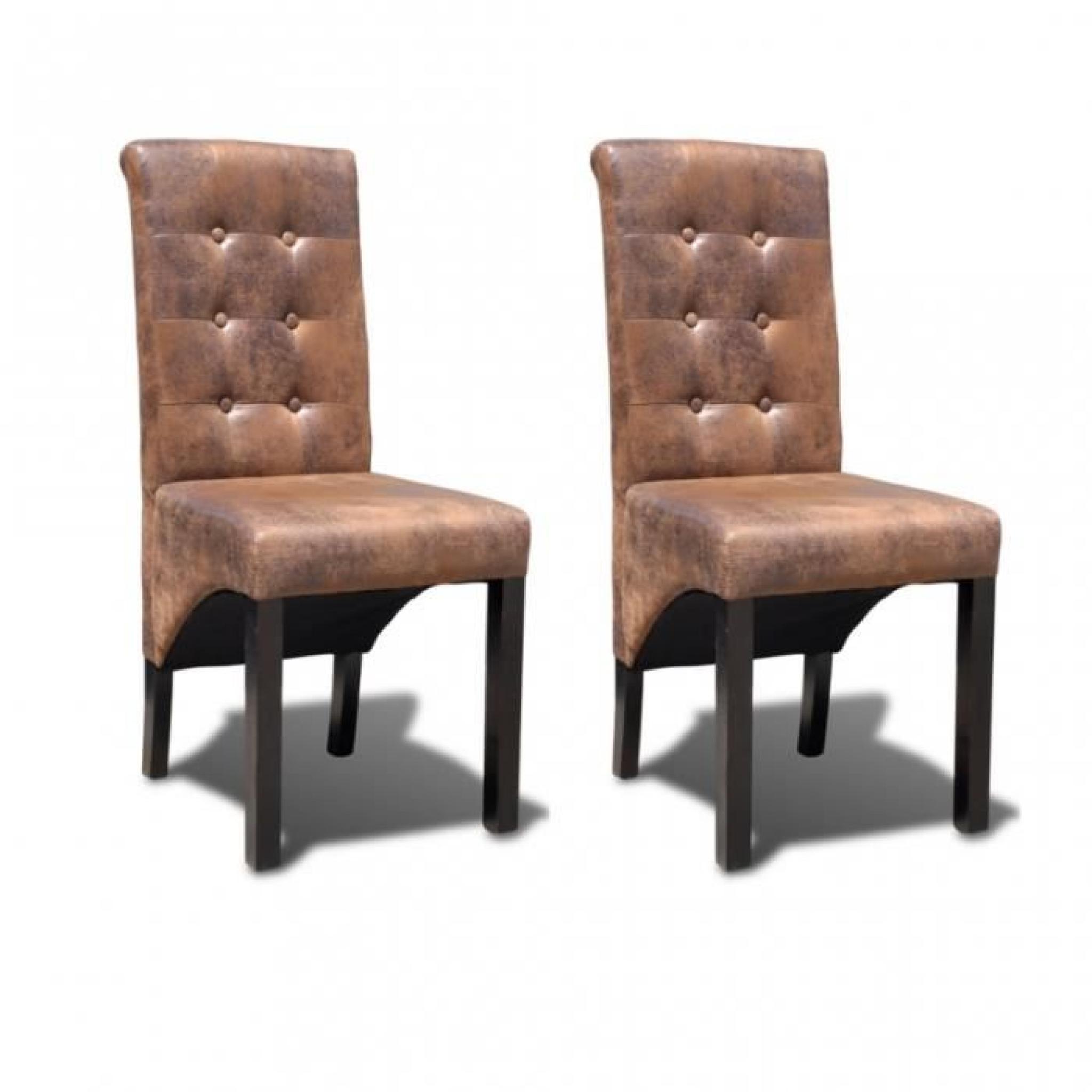 Ce set de chaises de salle à manger, d'un design élégant, est un point de convergence de regards dans votre cuisine ou salle à ma...