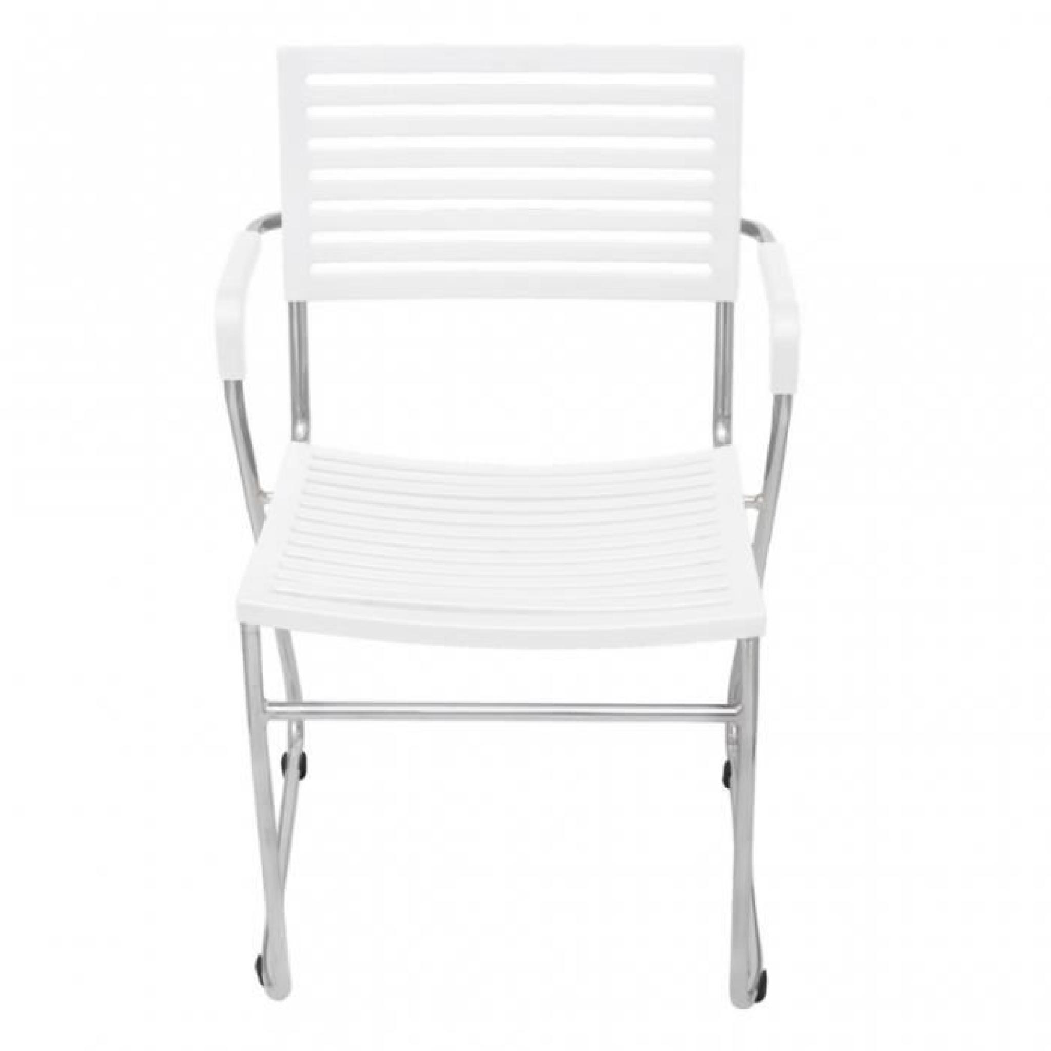 Ce set de chaises empilables avec accoudoirs est un bon choix pour votre salle à manger ou bureau. Avec son design simple et ergo... pas cher