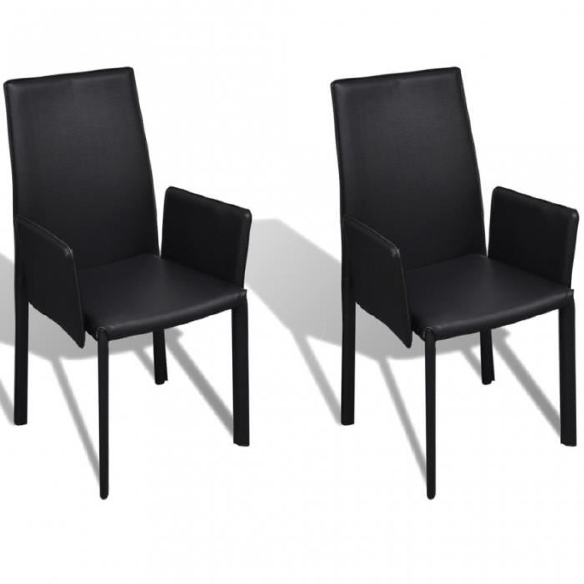 Cet ensemble de chaise en PU est non seulement esthétique, mais aussi ergonomique, pour ajouter une touche de confort ainsi que l...
