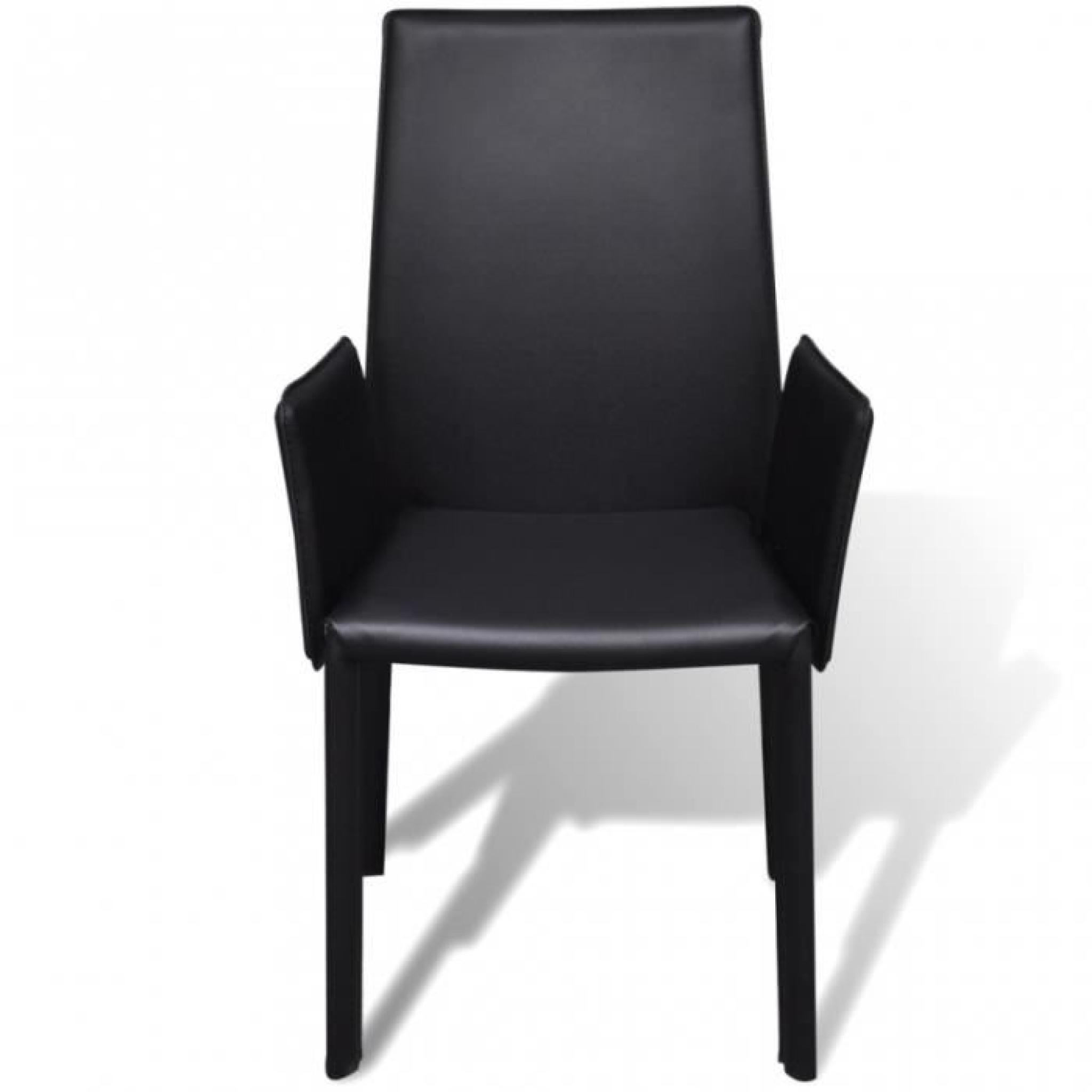 Cet ensemble de chaise en PU est non seulement esthétique, mais aussi ergonomique, pour ajouter une touche de confort ainsi que l... pas cher