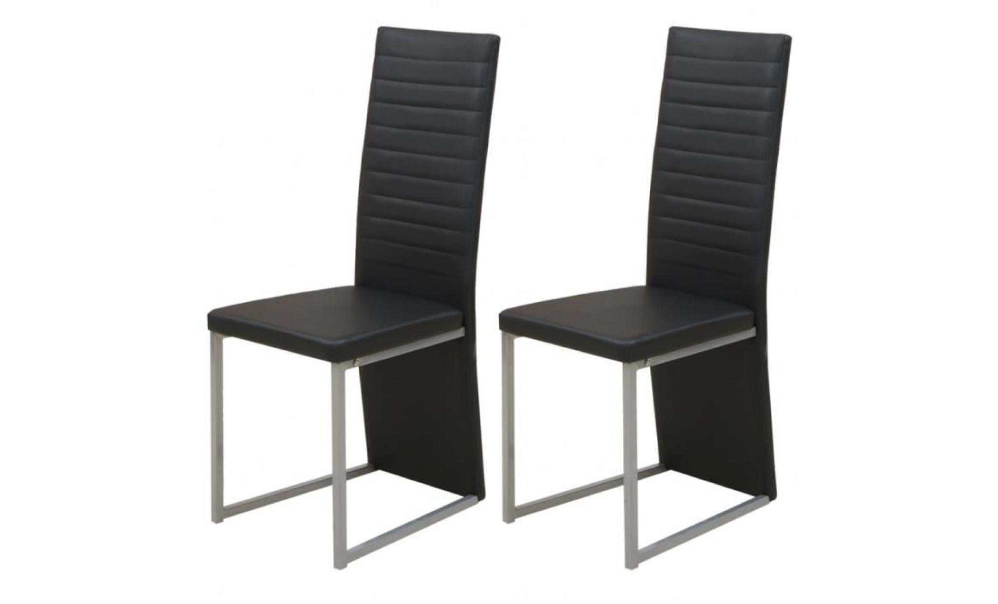cet ensemble de chaises de salle à manger en cuir artificiel, composé de 2 pièces, sera un ajout excellent à votre intérieur.