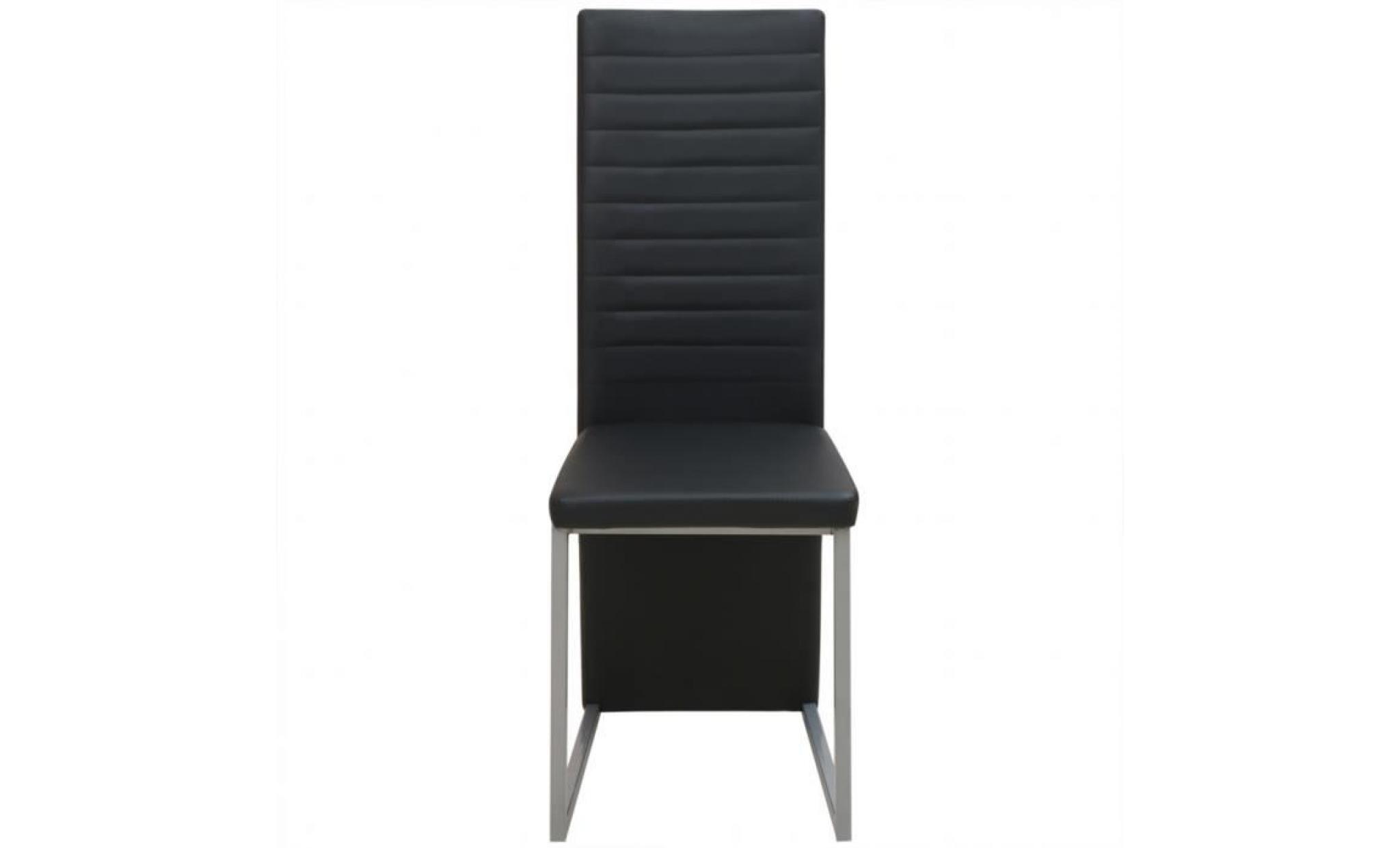 cet ensemble de chaises de salle à manger en cuir artificiel, composé de 2 pièces, sera un ajout excellent à votre intérieur. pas cher