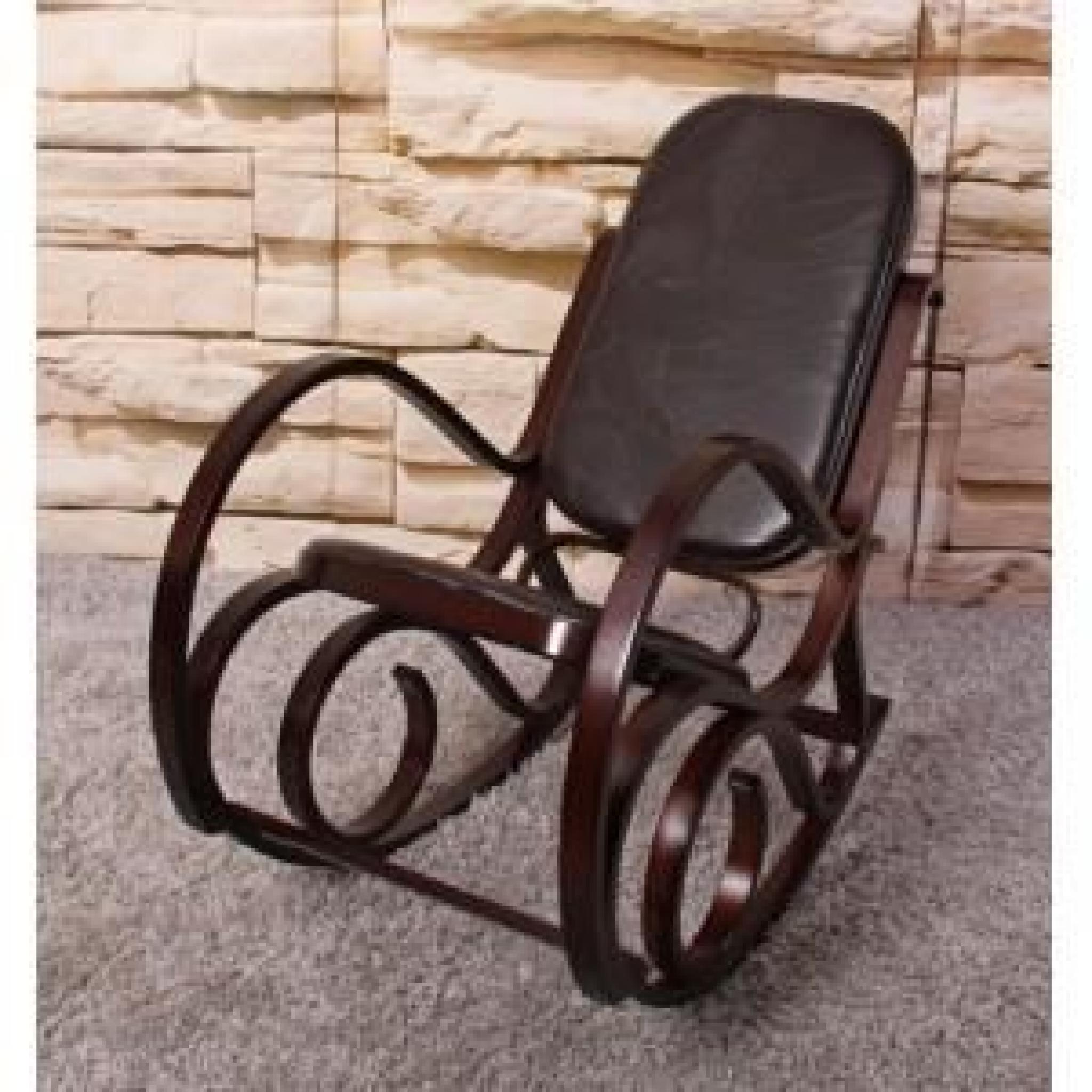 Chaise à bascule brun