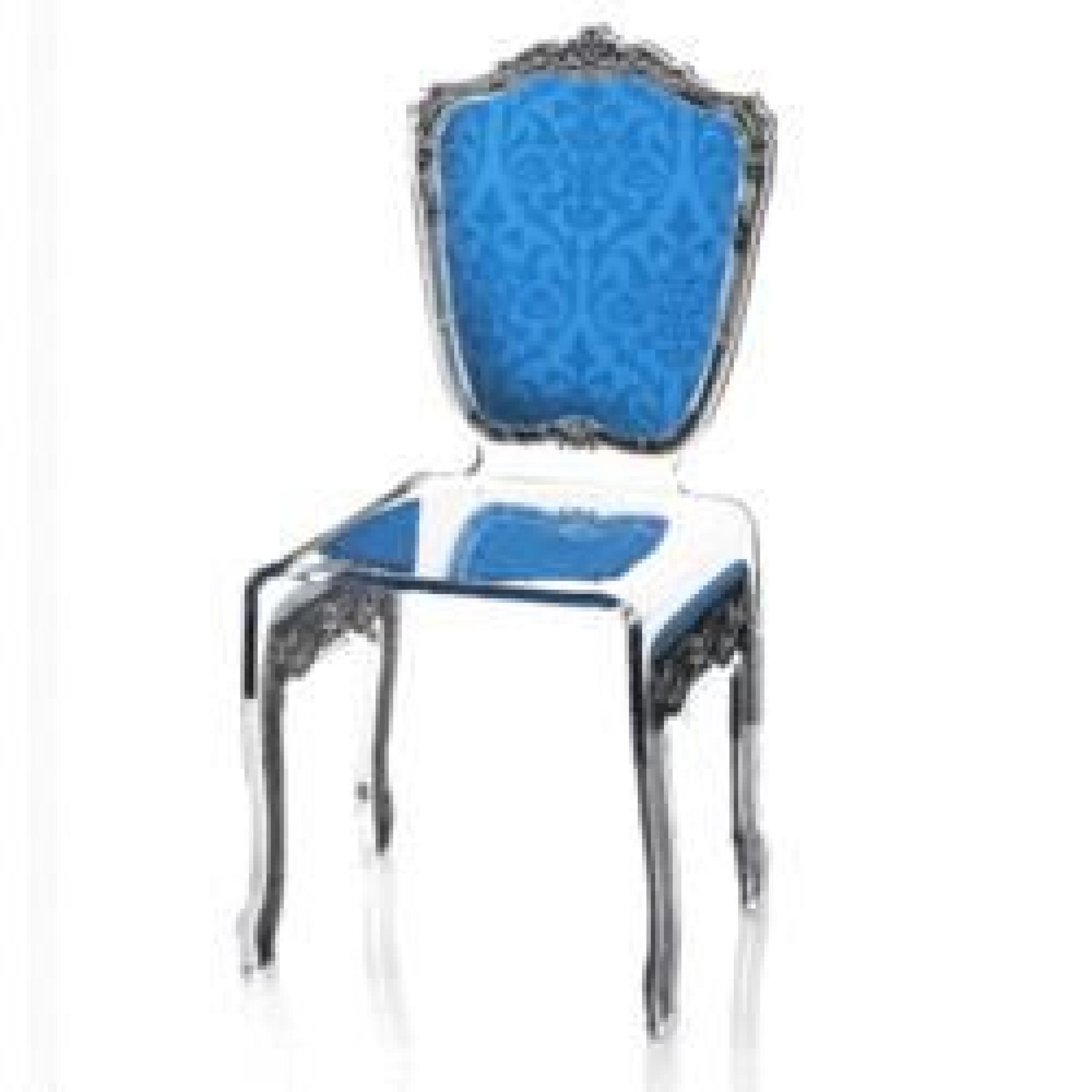 Chaise Baroque bleue