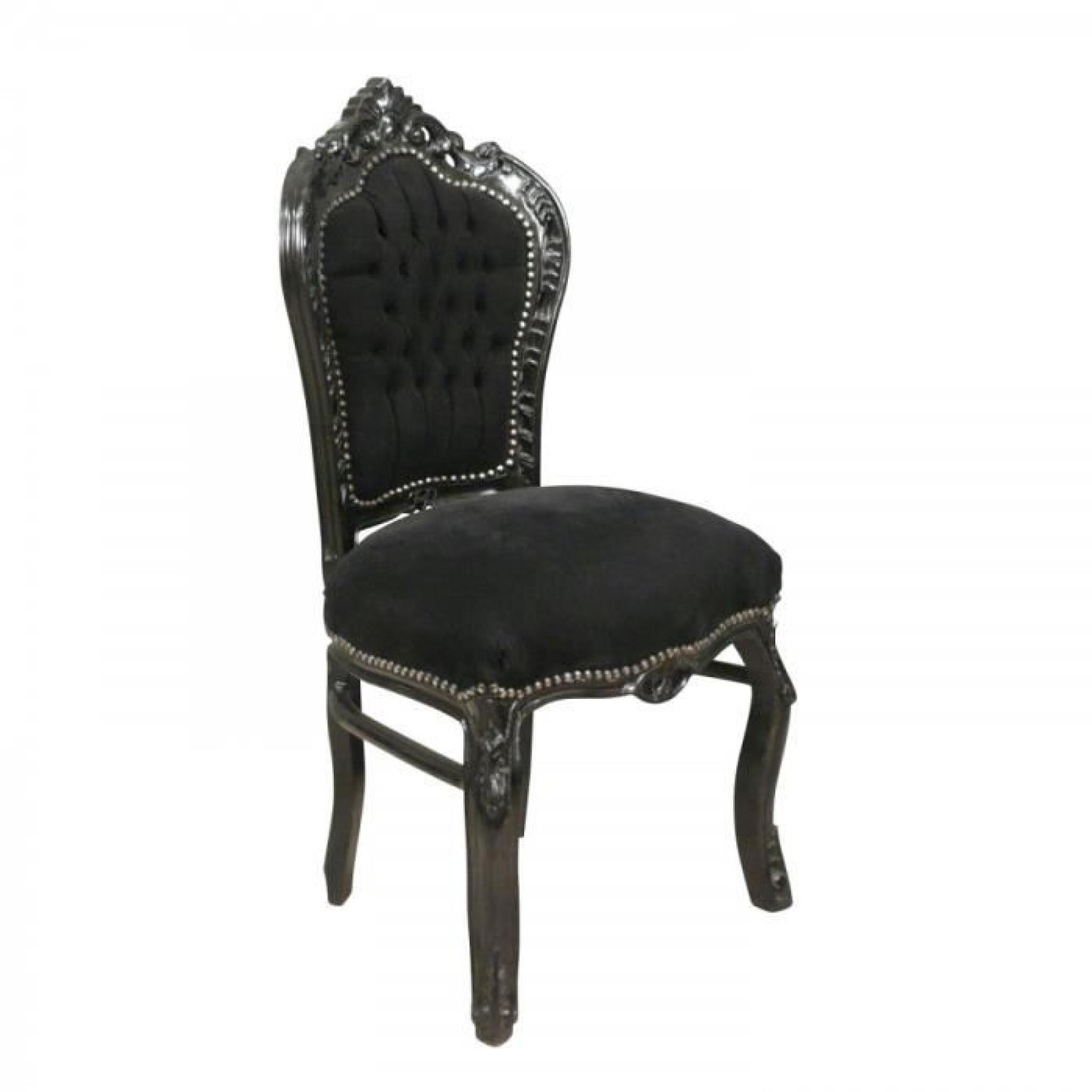 Chaise baroque noire pas cher