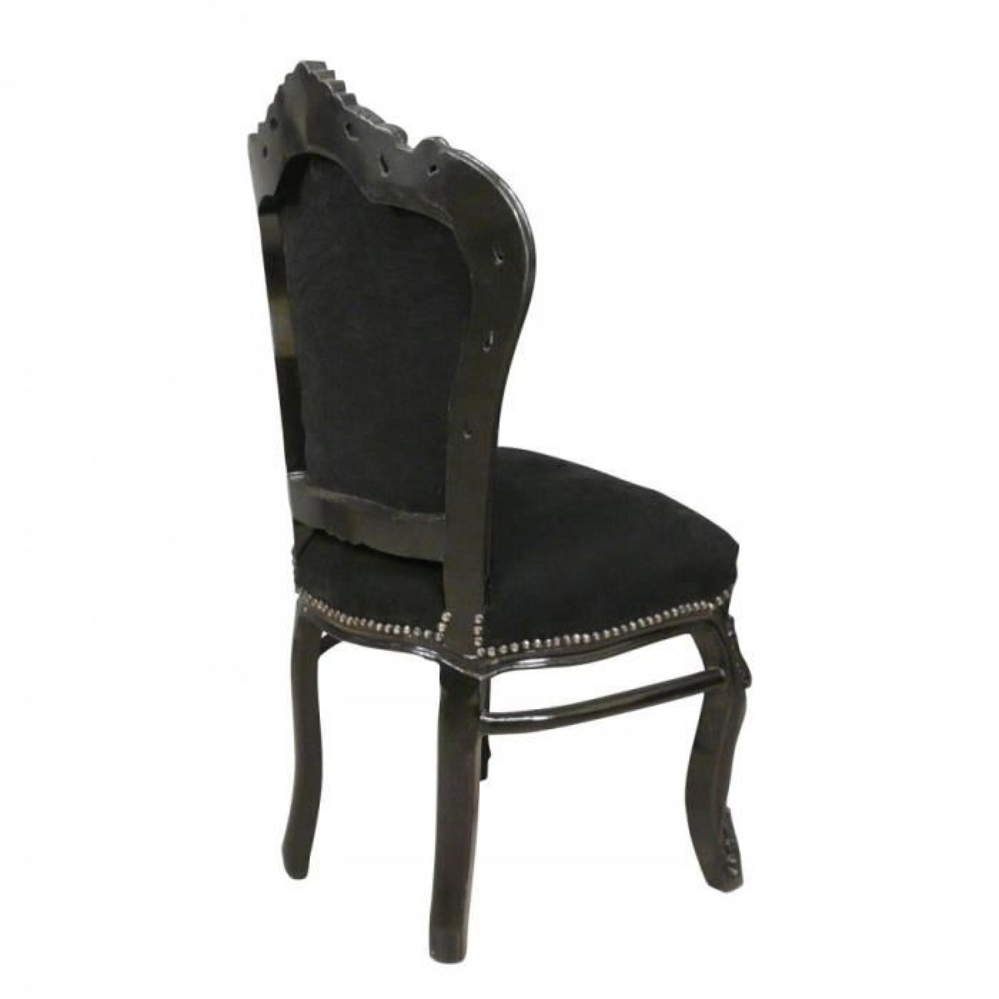 Chaise baroque noire pas cher