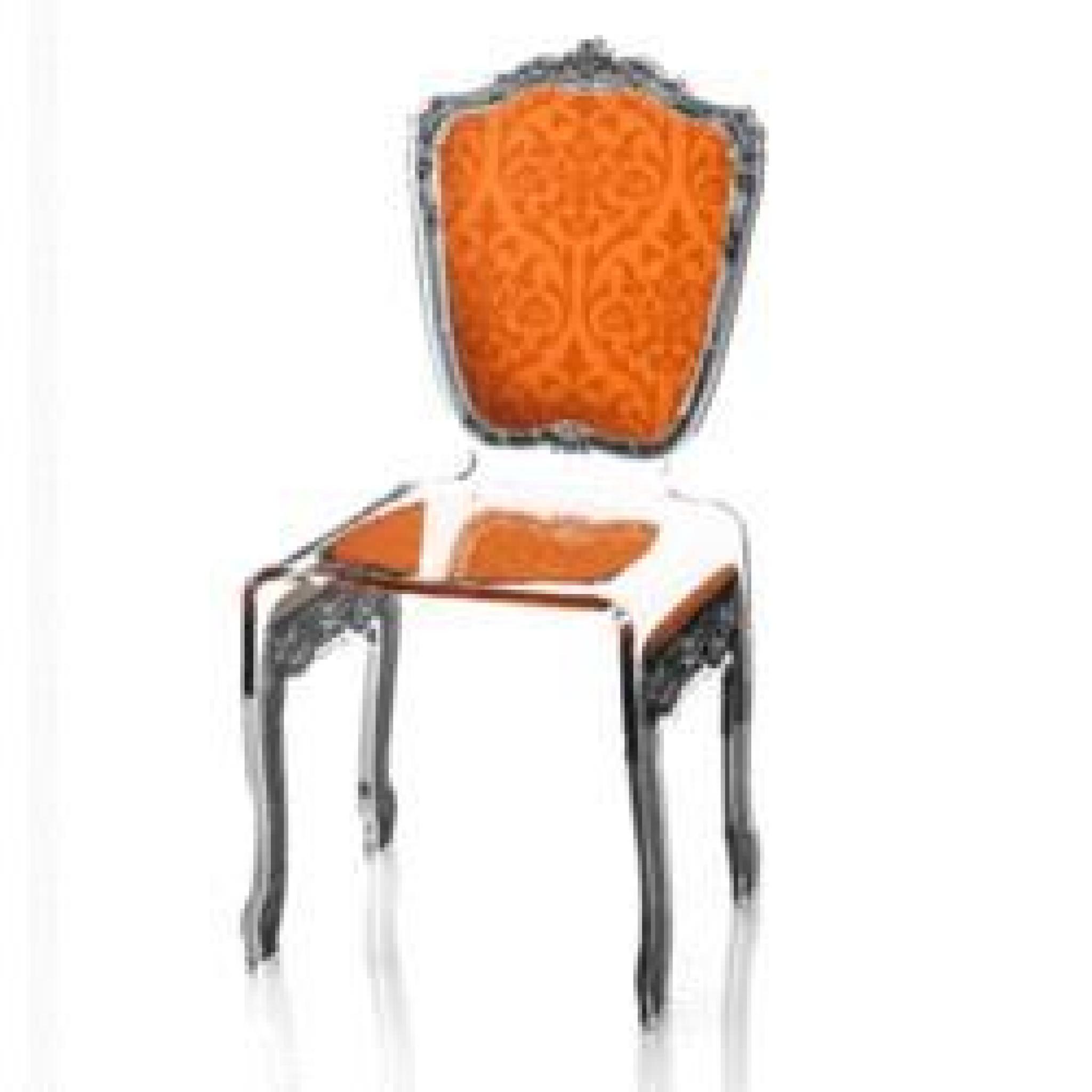 Chaise Baroque orange