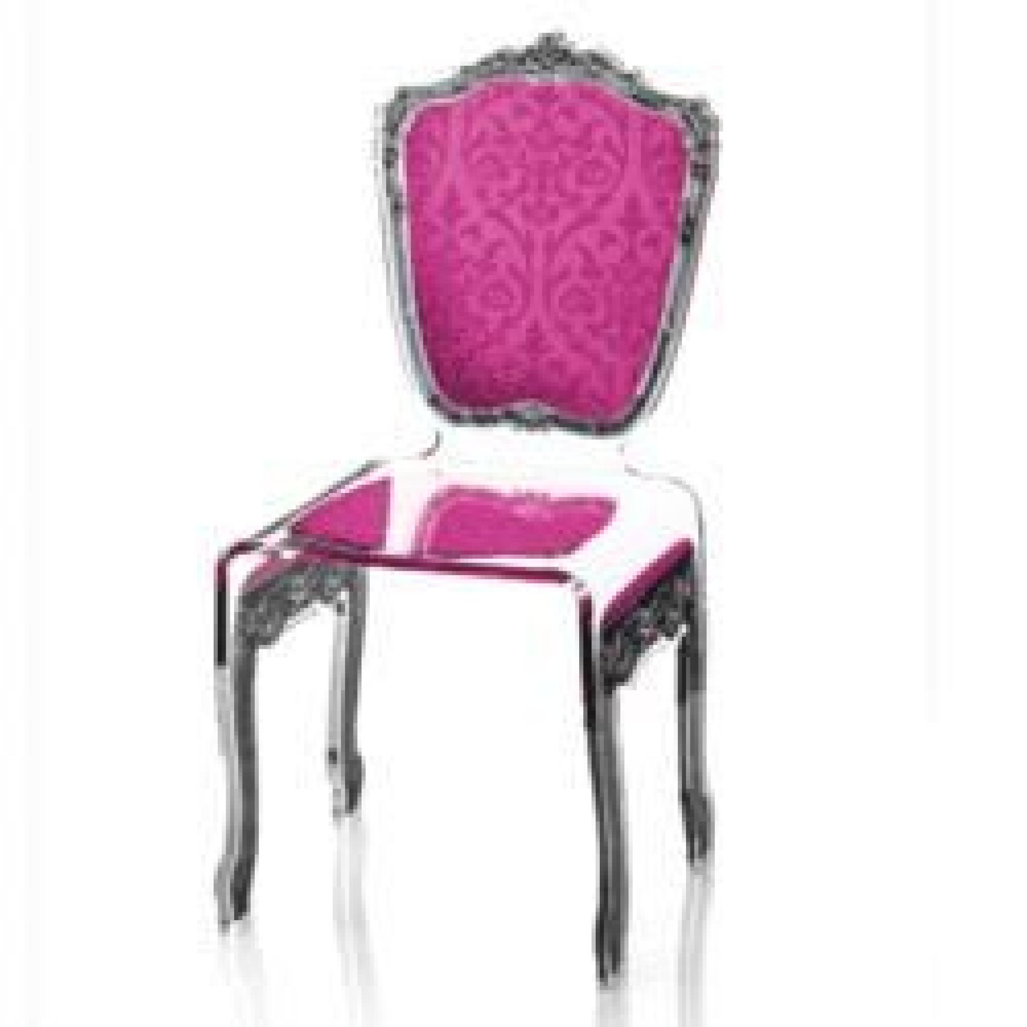 Chaise Baroque rose