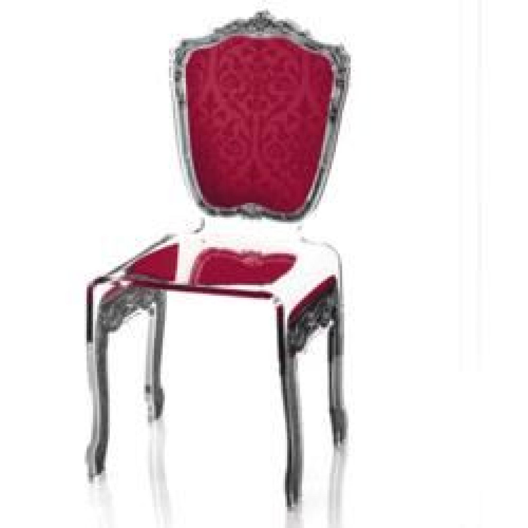 Chaise Baroque rouge