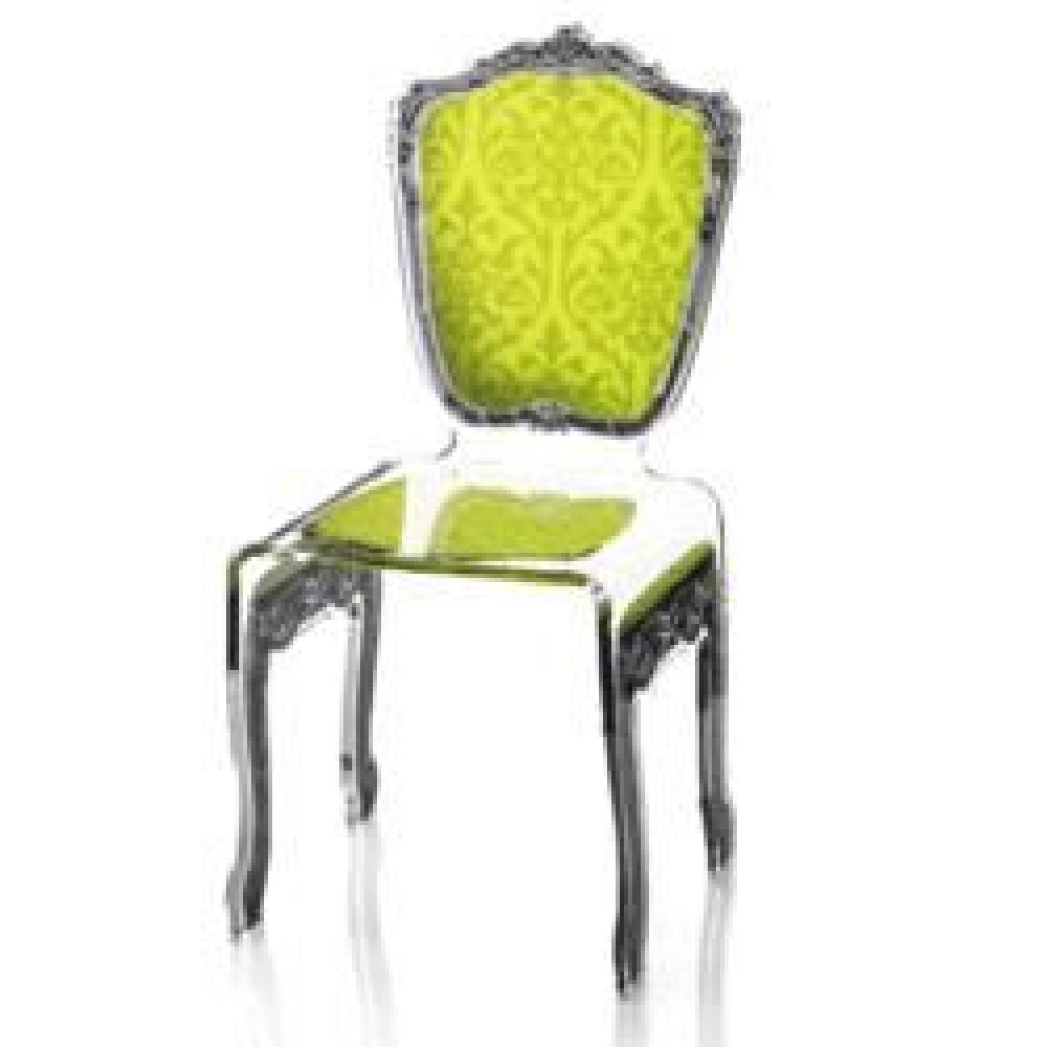 Chaise Baroque vert