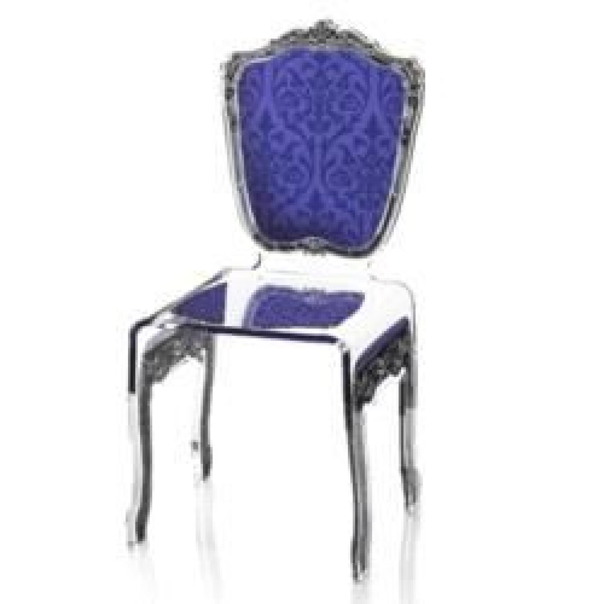 Chaise Baroque violette