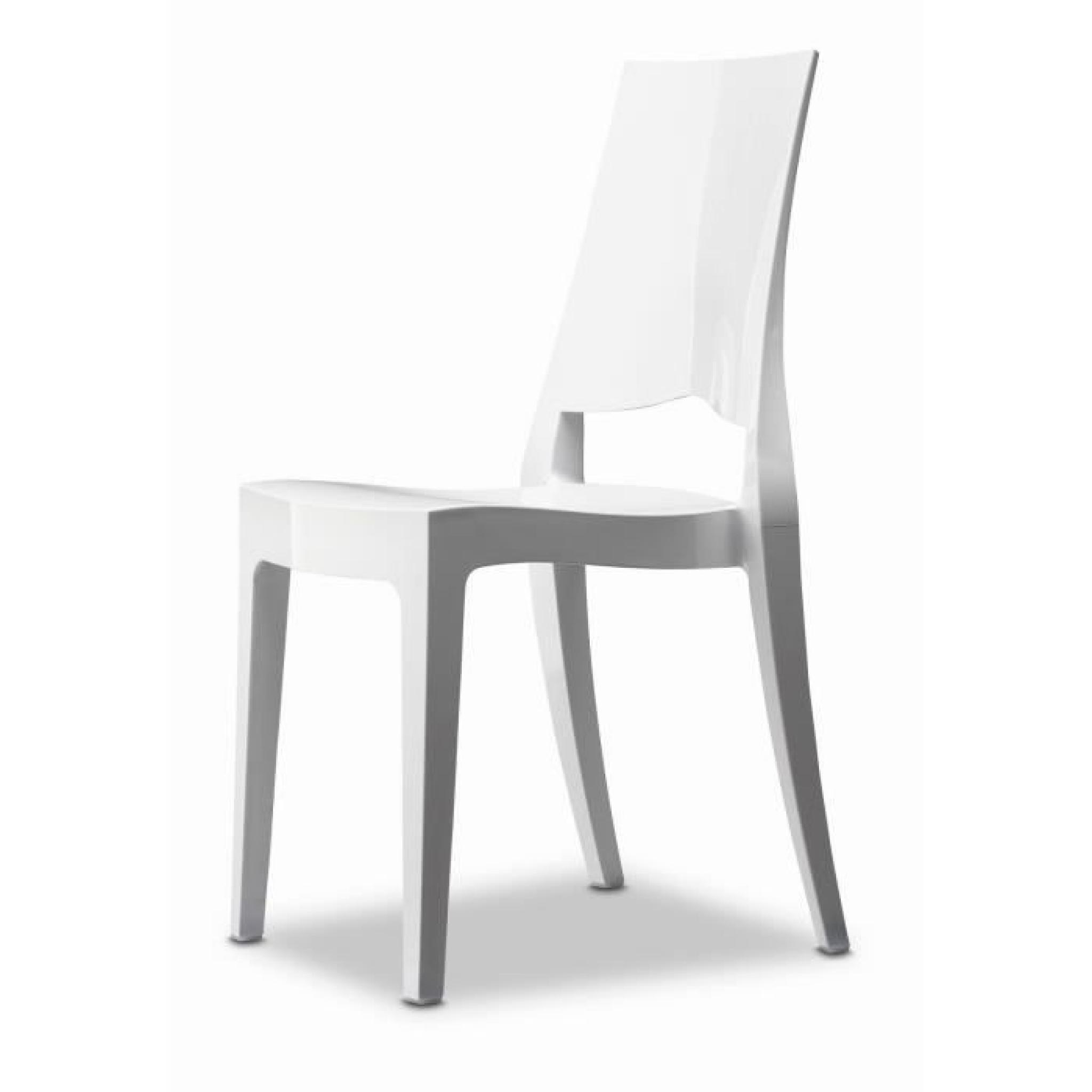 Chaise blanche design GLENDA - Vendu a l unite …