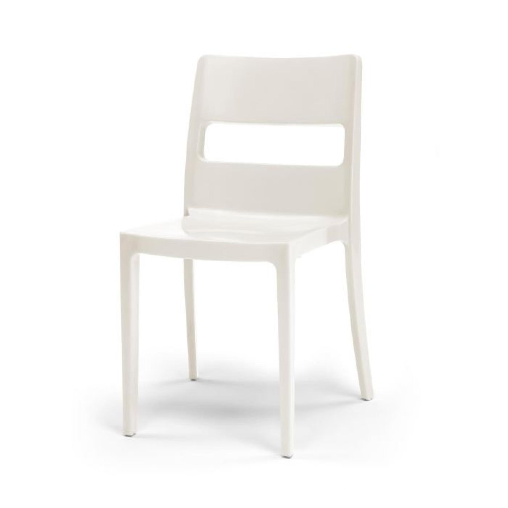 6 chaises blanches design - SAI - Lot de 6 - déco