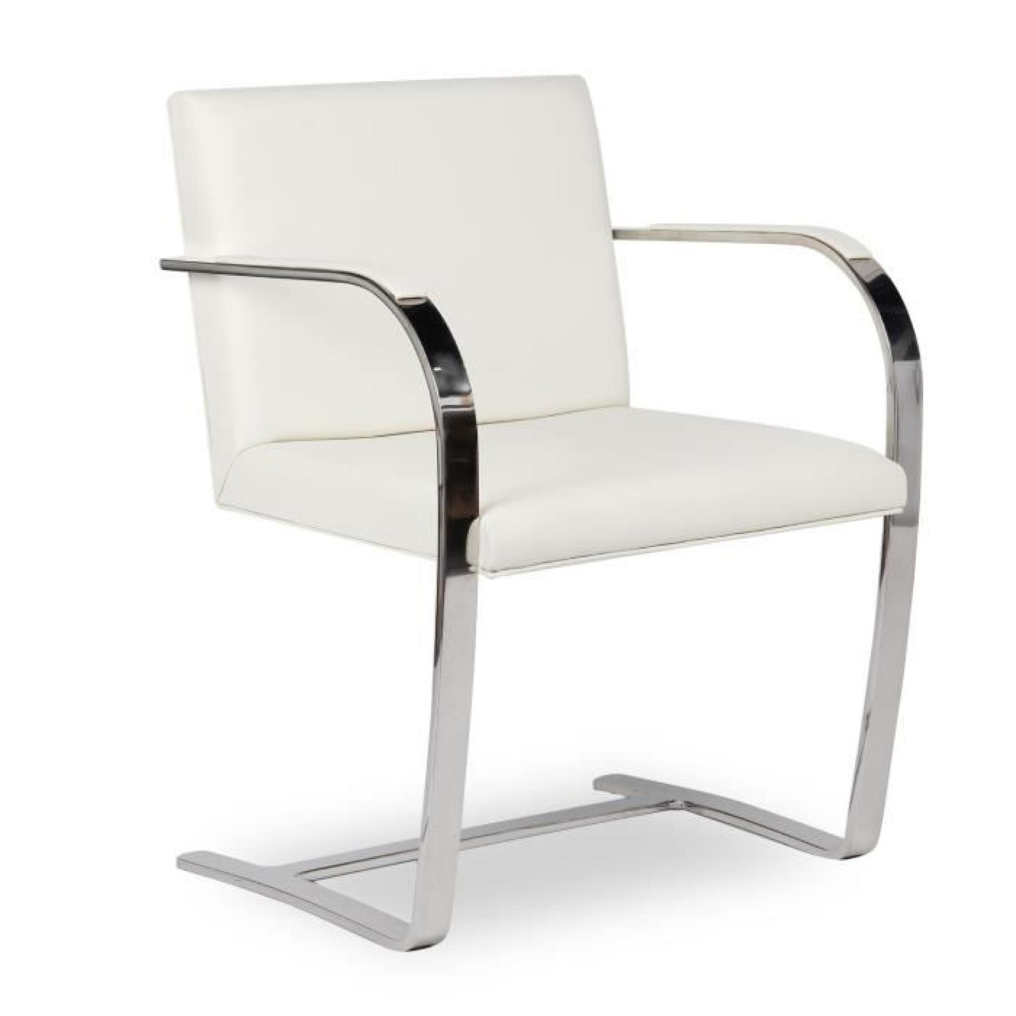 Chaise BRNO -Limited Edition--Cuir synthetique blanc-Unica