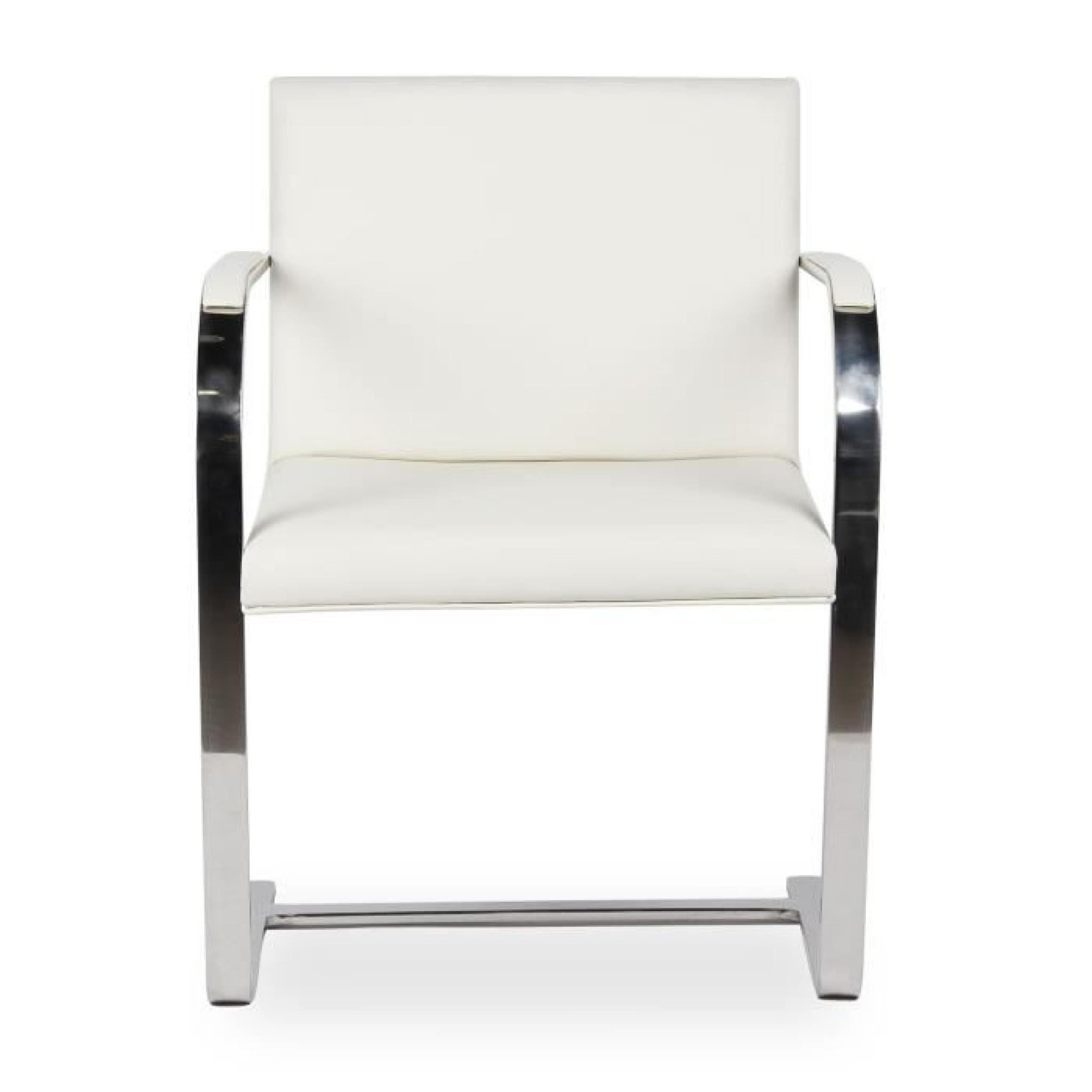 Chaise BRNO -Limited Edition--Cuir synthetique blanc-Unica pas cher